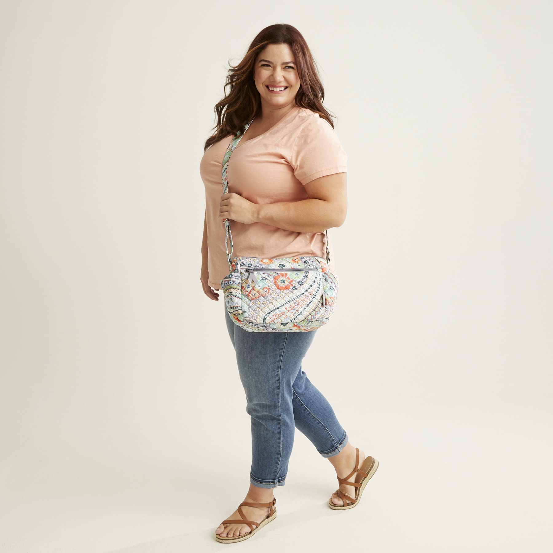 Vera Bradley Cotton Crossbody Purse for Women - Travel & Daily Use