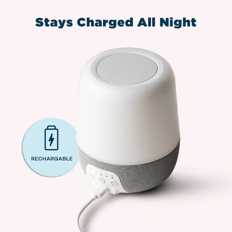 SlumberCalm 2-in-1 White Noise Sound Machine & Night Light for Baby Nursery, Bedroom - Soothing Sleep Aid with 6 Relaxing Sounds & Adjustable Brightness for Adults & Kids
