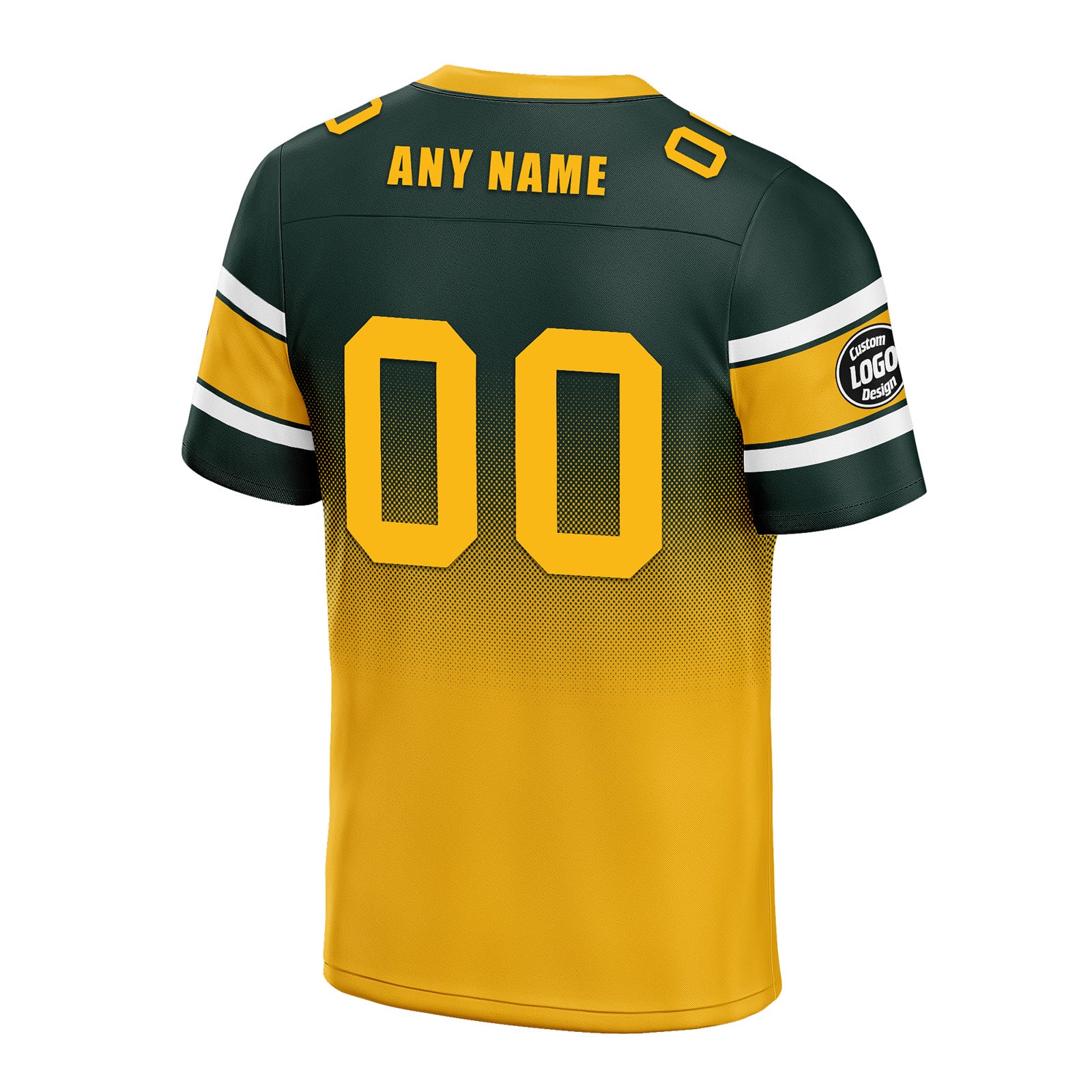 Custom Green & Yellow Green Bay Packers Football Jersey & Hat Combo - Personalized NFL Fan Gear for Men & Women - Perfect for Game Day, Tailgating & Sports Events