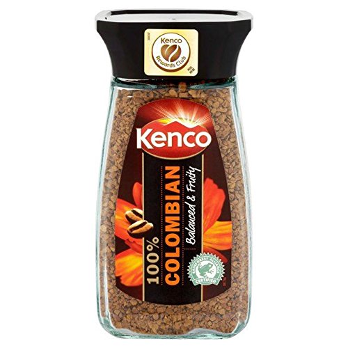 Kenco Pure Colombian Instant Coffee 100g (Pack of 6) | Rich & Smooth Taste | Perfect for Office, Travel & Home Brewing | 100% Arabica Coffee