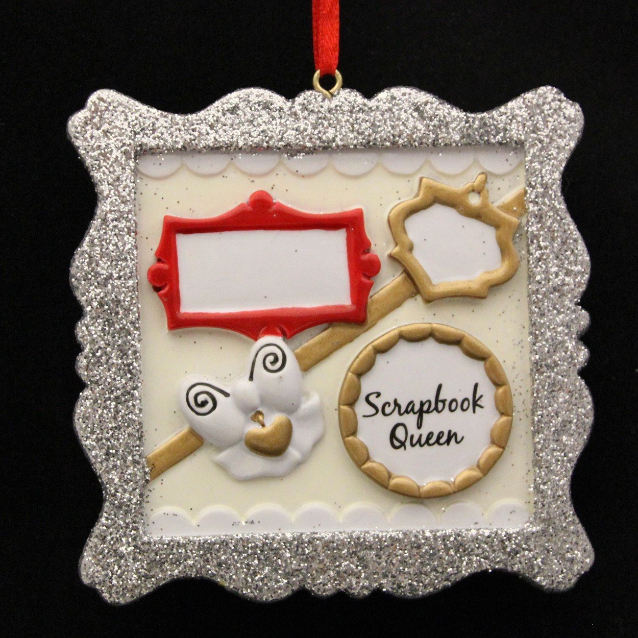 Custom Scrapbook Queen Handmade Christmas Ornament - Personalized Holiday Keepsake for Tree Decor, Gift Giving & Memory Preservation