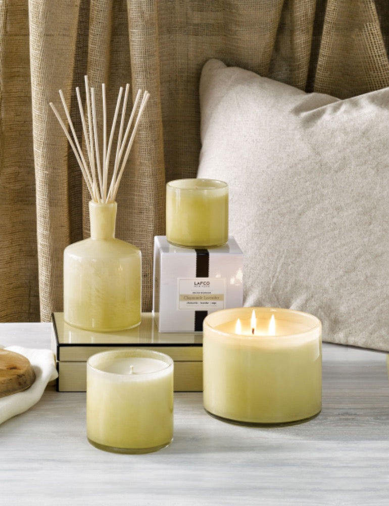 LAFCO Chamomile Lavender Scented Candle - Relaxing Aromatherapy for Home, Spa & Bedroom - Luxury Soy Wax Candle Gift Set for Stress Relief & Better Sleep
