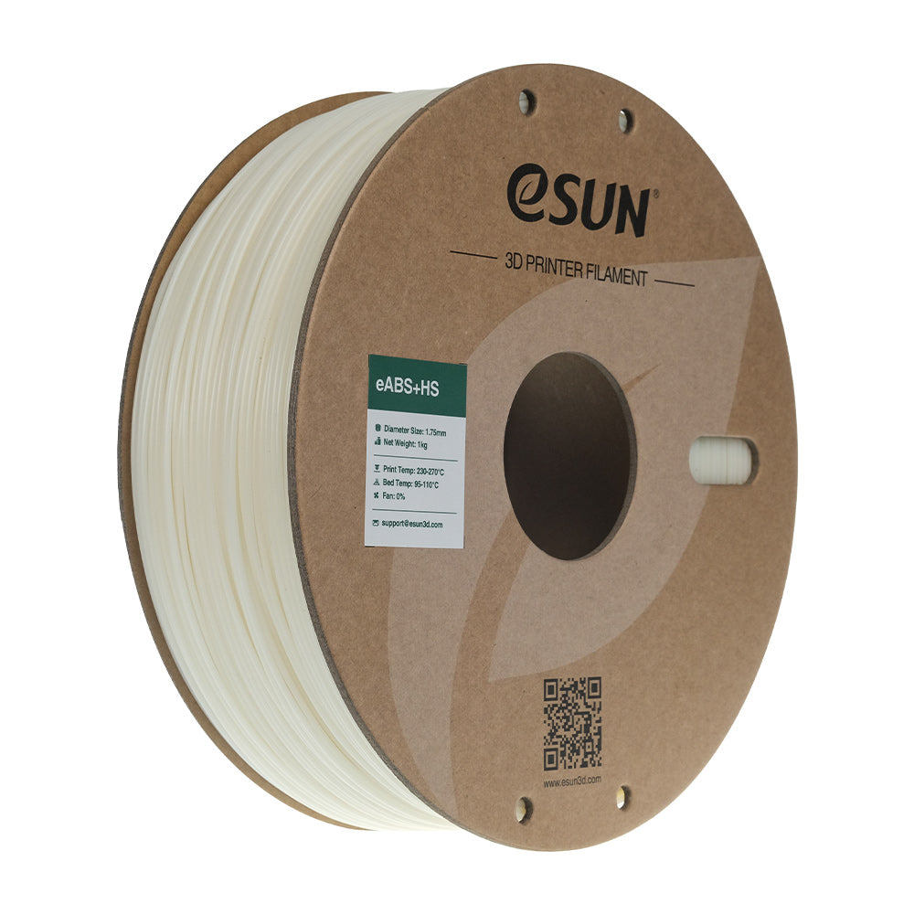Premium eSUN ABS+HS 3D Printer Filament - 1.75mm, 1kg Spool (Multiple Colors) for High-Quality 3D Printing Projects, DIY Creations & Prototyping