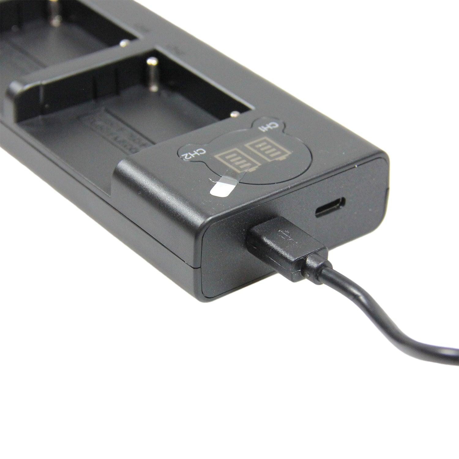 Sony FM50 FM55H FM500H QM71 Rapid Dual Battery Charger Replacement with LCD Screen & Micro USB Cable - Fast Charging for Cameras, Camcorders & Photography Gear