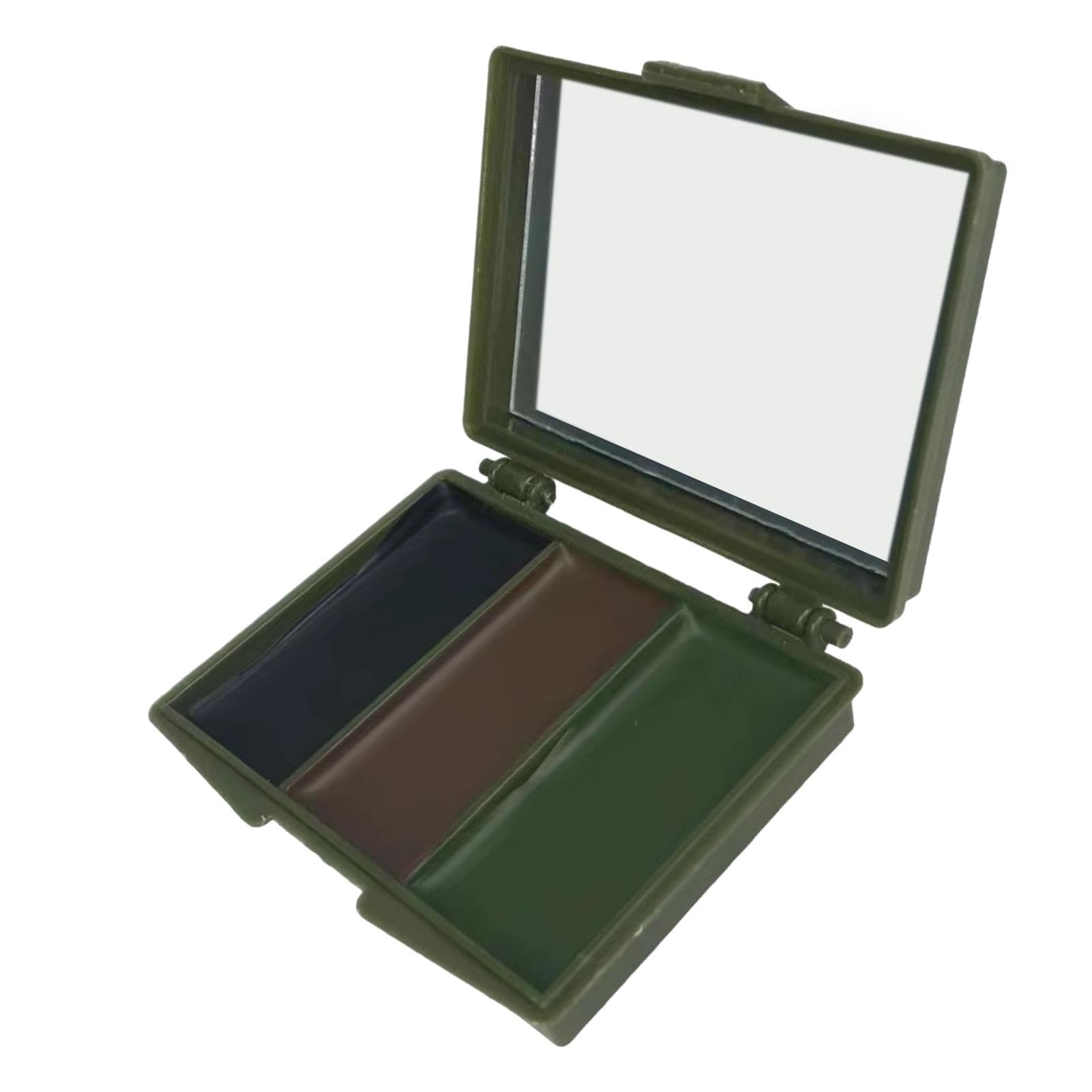 Camouflage Face Makeup & Paint - Long Lasting Multicolor Hunting Face Paint with Mirror, Waterproof Body Paint for Outdoor Activities, Hunting, Cosplay & Halloween