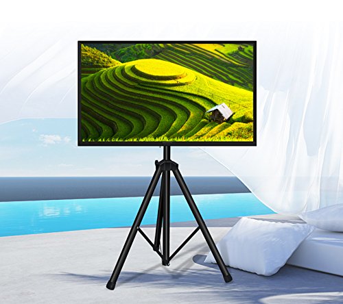 TECHTONGDA Adjustable Flat Panel Monitor Mount Stand with Foldable Tripod - Compatible with 14-44 Inch Screens, TVs & Displays - Perfect for Home Office, Gaming Setup & Conference Room Displays