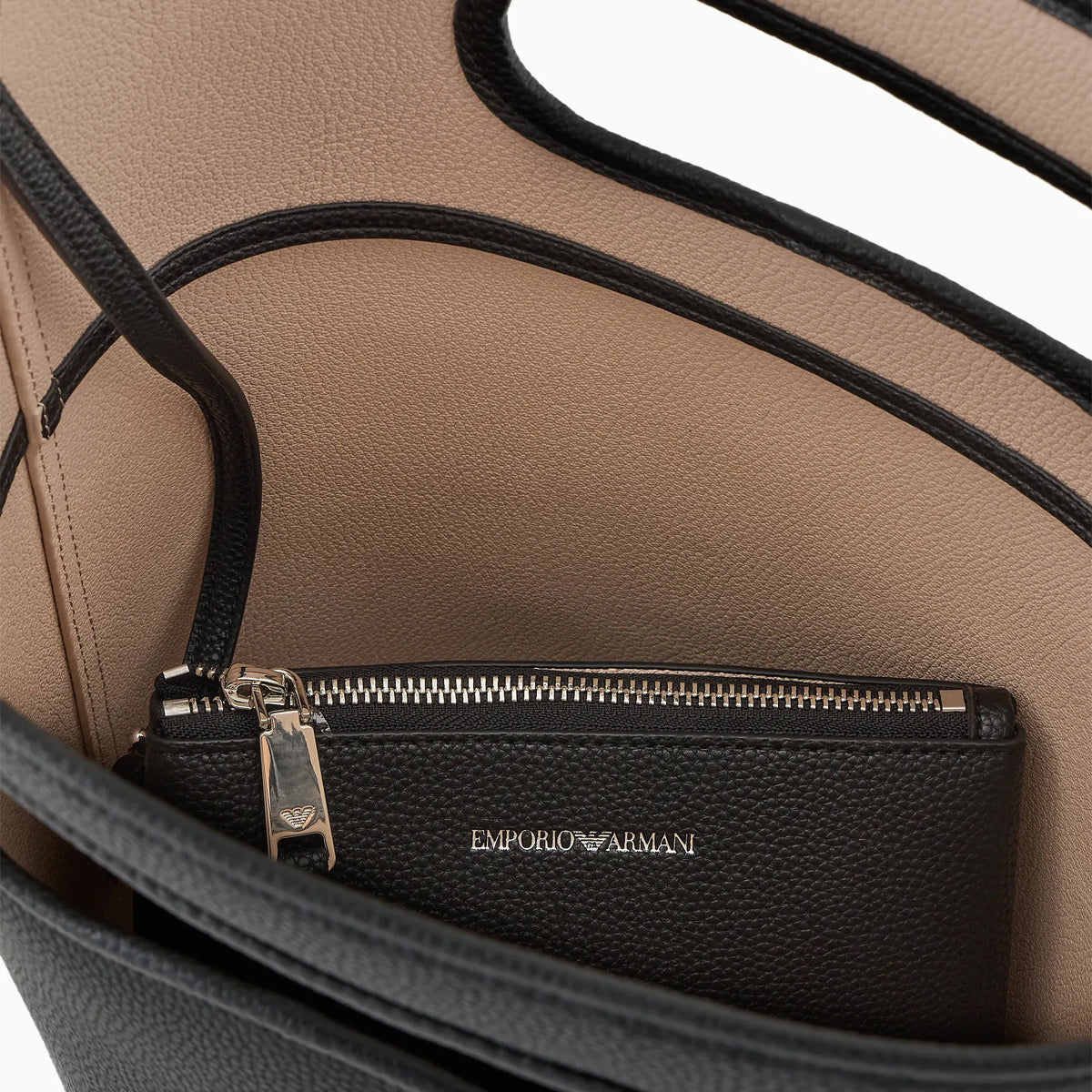 Emporio Armani Secchiello Nero Cipria Powder Compact Y3E230YFO5E Black - Luxury Makeup Organizer for Travel & Everyday Use
