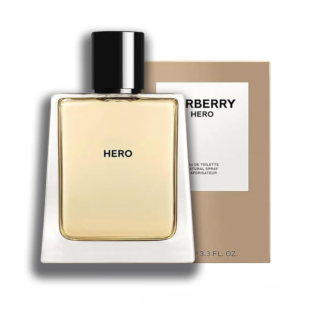 Burberry Hero Cologne for Men - 3.3 oz Eau de Toilette Spray | Fresh & Masculine Fragrance | Perfect for Daily Wear, Office & Date Nights
