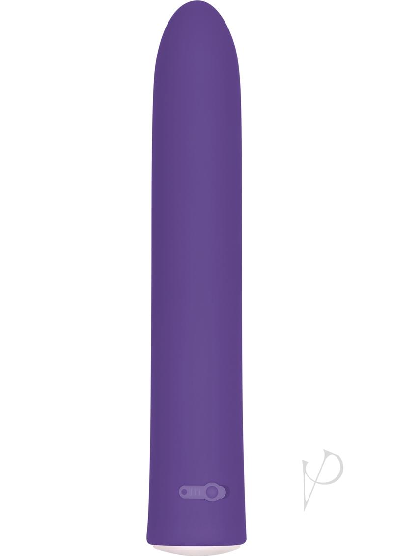 7 Function Rechargeable Slim Vibrator - Purple | Waterproof & Quiet Personal Massager for Women | Perfect for Solo Play & Couples Intimacy