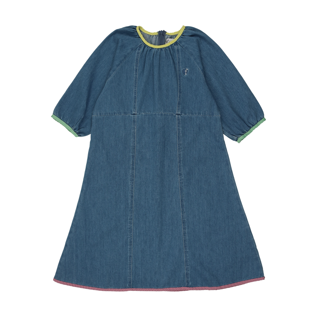 Froo Style Women's Stella Denim Dress - Casual & Chic Blue Jean Dress for Everyday Wear, Date Nights & Summer Outfits