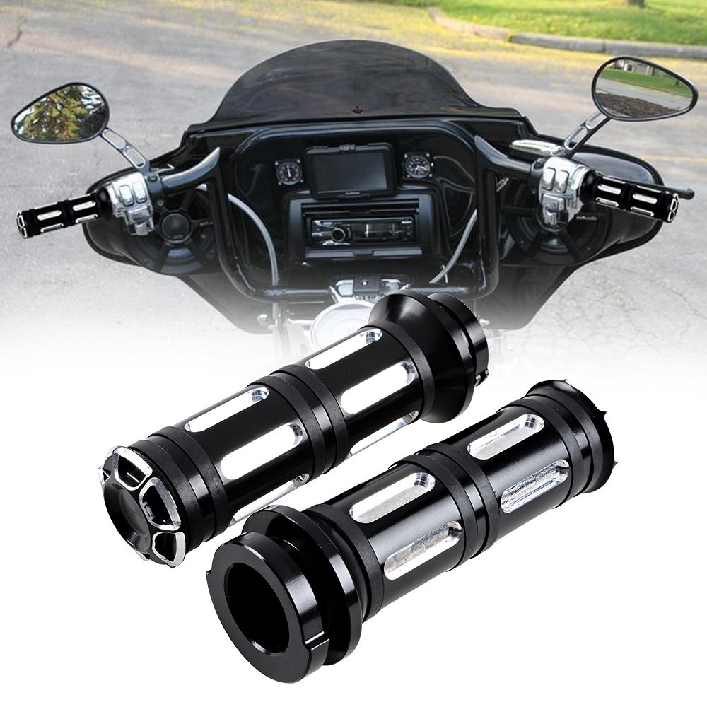 Chrome Harley-Davidson Horn Turn Signal Headlight Switch Kit with Hydraulic Brake Master Cylinder, Clutch Levers & Hand Grips - Compatible with 1996-2012 Softail, Dyna, Sportster, V-Rod 1