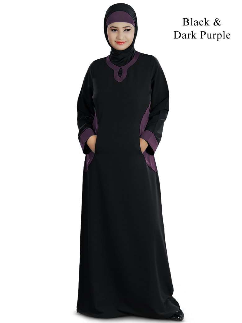 Black & Dark Purple