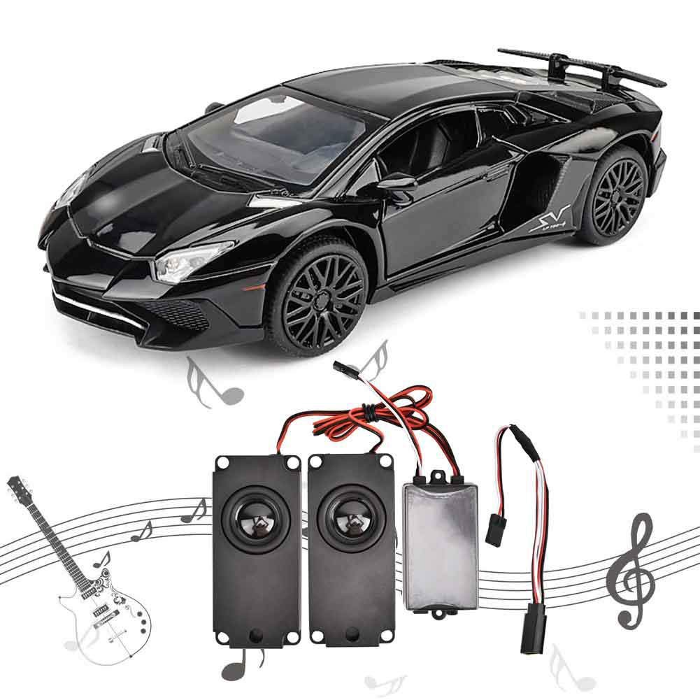 Realistic Engine Sound Simulator Module with Throttle Linkage & Volume Control for 1/10 Scale RC Cars - Perfect for Off-Road Racing, Crawling & Drifting Scenes