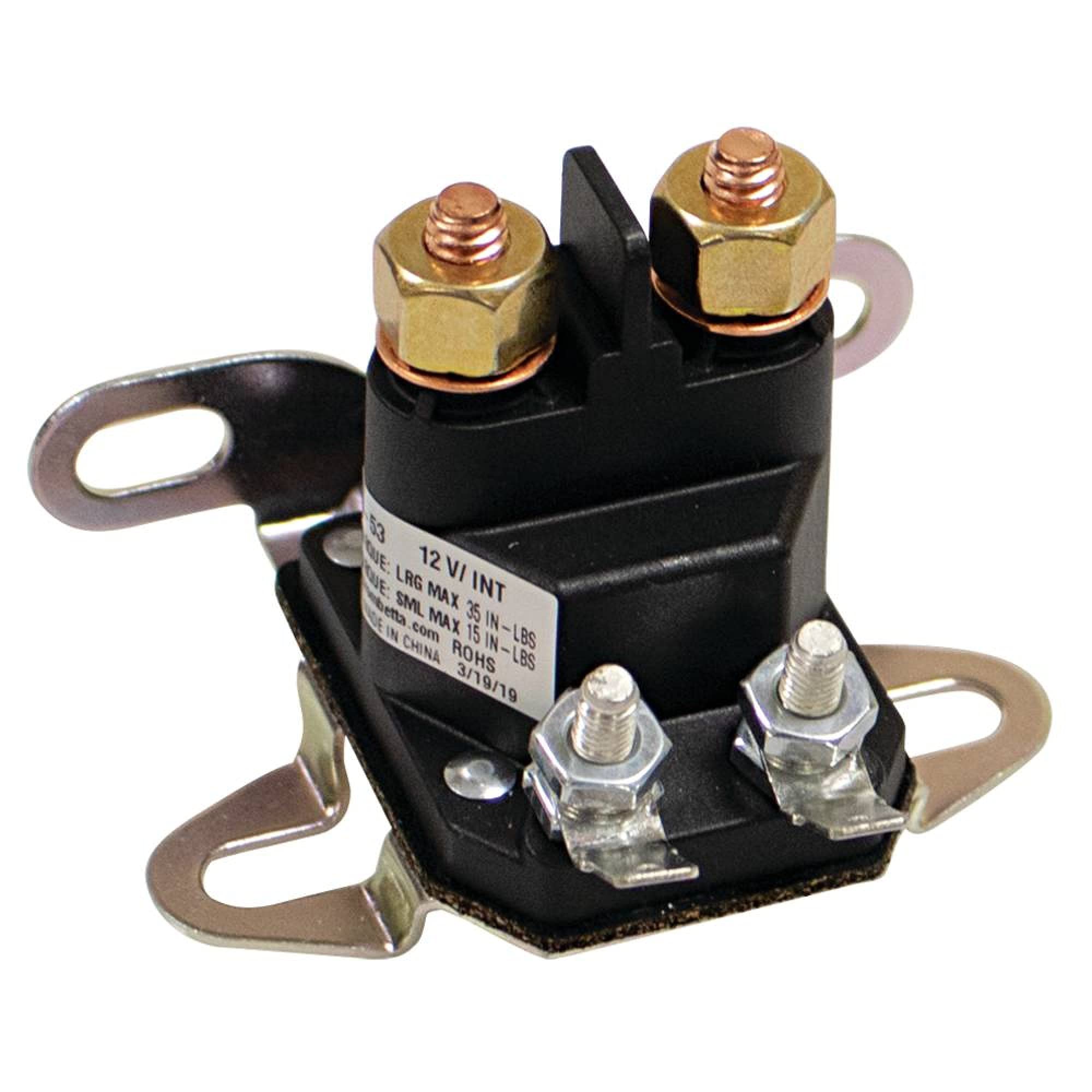Stens 435-435 Starter Solenoid Replacement - Compatible with John Deere, Toro, Cub Cadet & More - Perfect for Lawn Mowers, Tractors & Outdoor Power Equipment