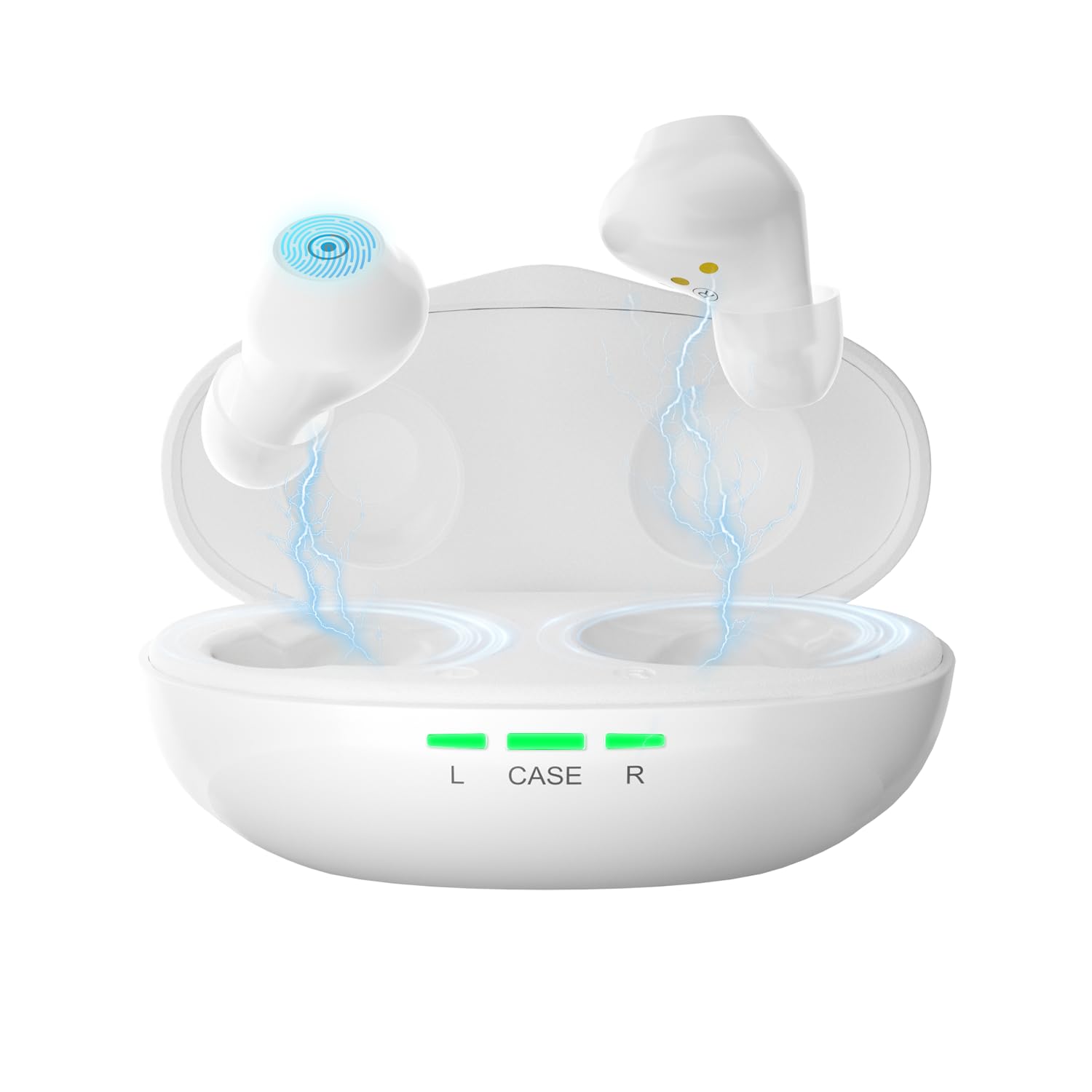 Ceretone Fusion OTC Rechargeable Hearing Aids for Adults & Seniors - Noise Cancelling, Crystal Clear Sound for Hearing Loss - Perfect for TV Watching, Conversations & Outdoor Activities