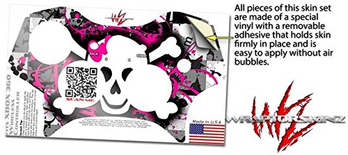 Xbox 360 Controller Skin - Splatter Skull Design for Gaming