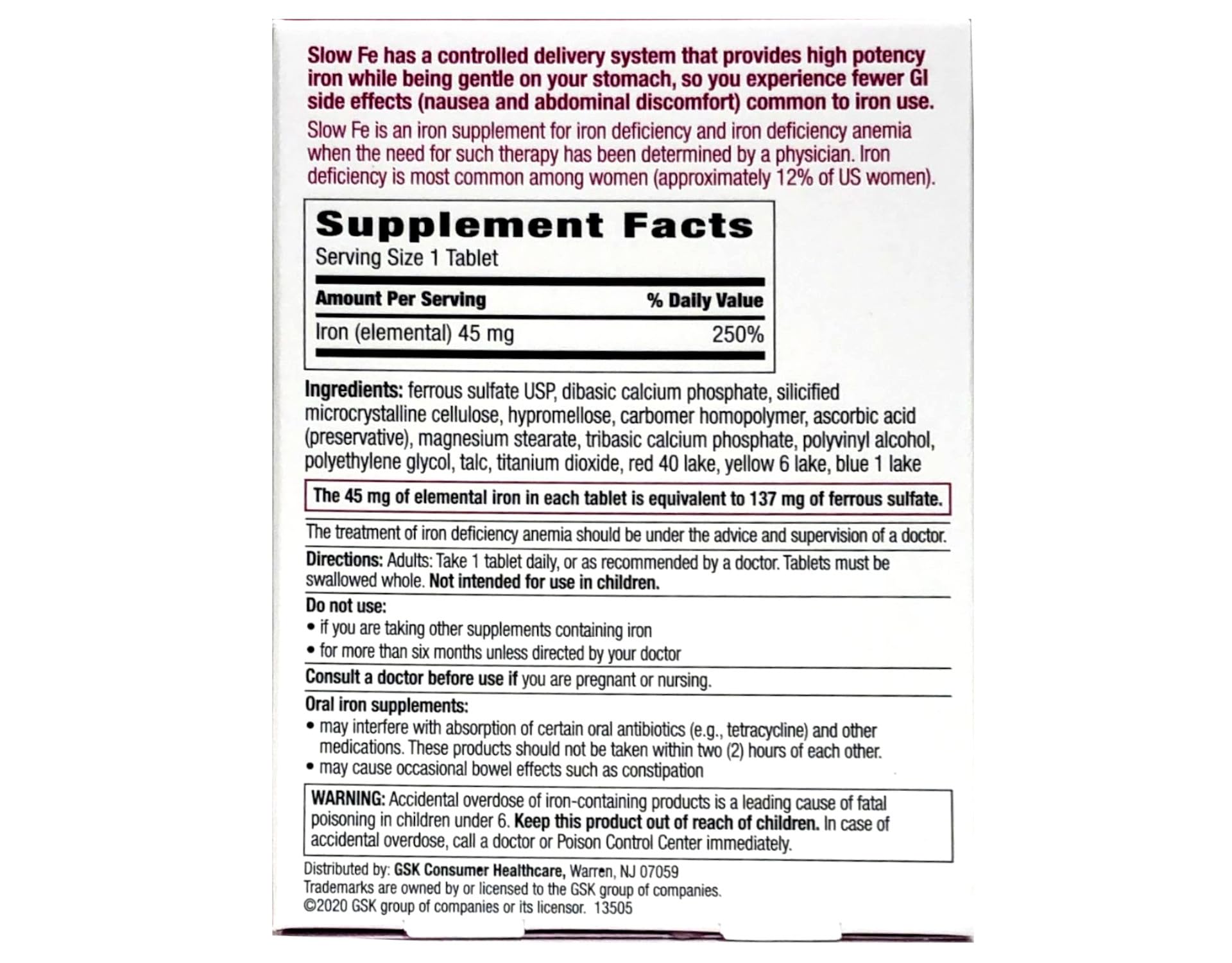 High Potency Iron Supplement Tablets - 1 Pack (120 Count) for Energy Boost & Anemia Support - Perfect for Active Lifestyles & Pregnancy Nutrition