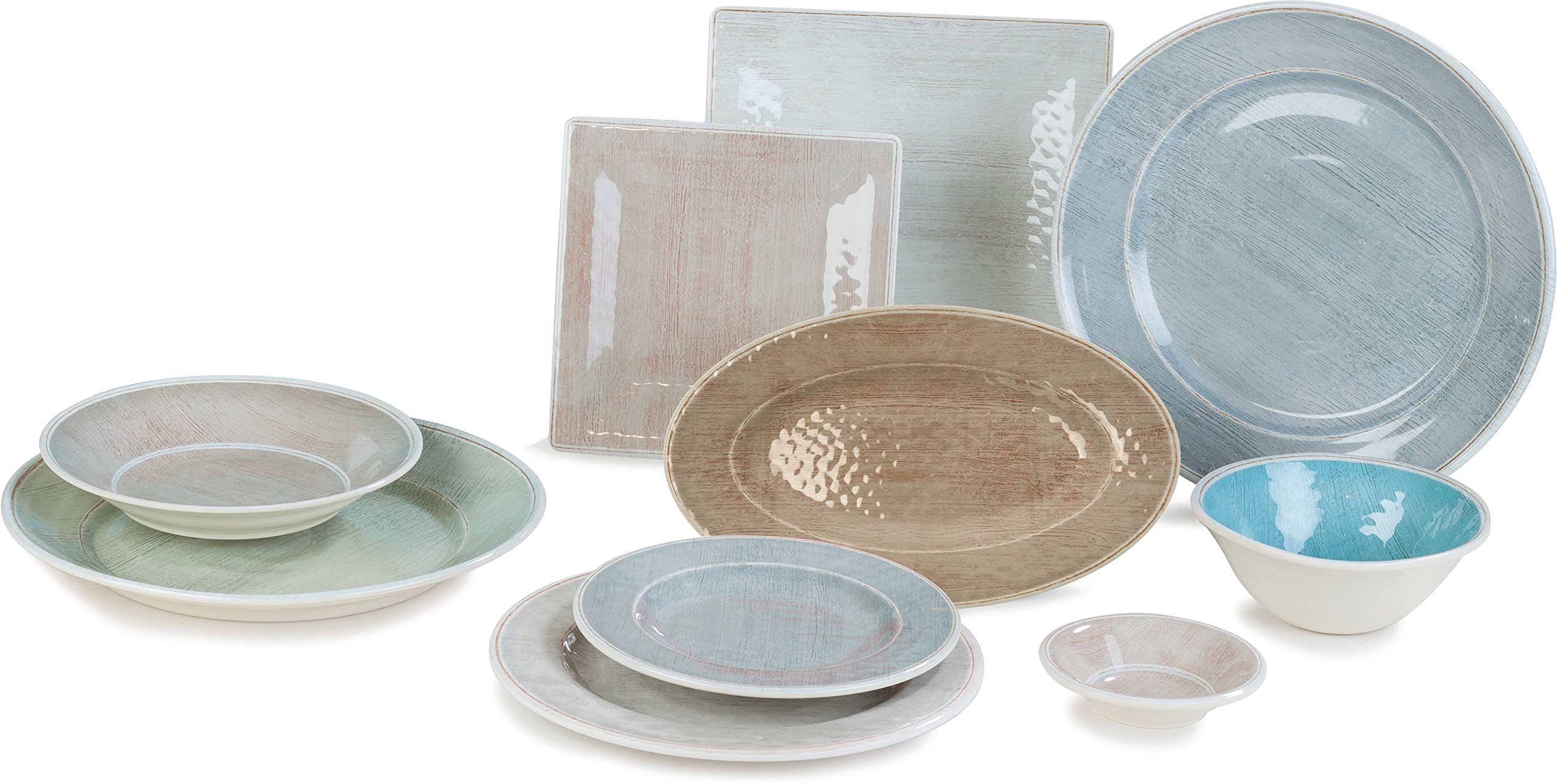 Carlisle 7-Inch Melamine Appetizer Plates with Rim - Pack of 12, Buff Color - Durable Reusable Plastic Plates for Home, Restaurant & Catering - Perfect for Parties, BBQs & Events