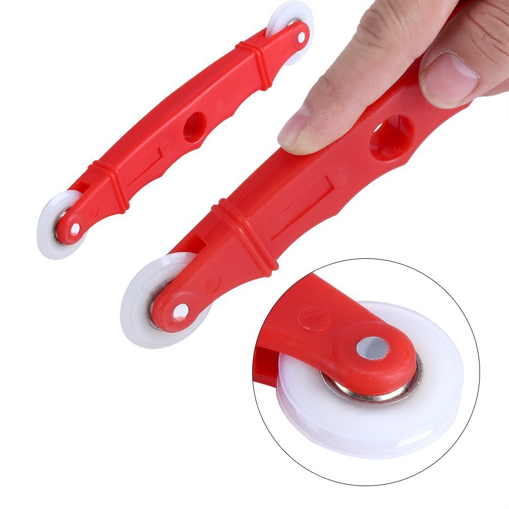 Nylon Wheel Screen Rolling Tool with Plastic Handle - Screen Spline Roller for Sliding Screen Door Repair & Replacement - Durable Screening Tool for DIY Home Improvement & Window Screen Maintenance