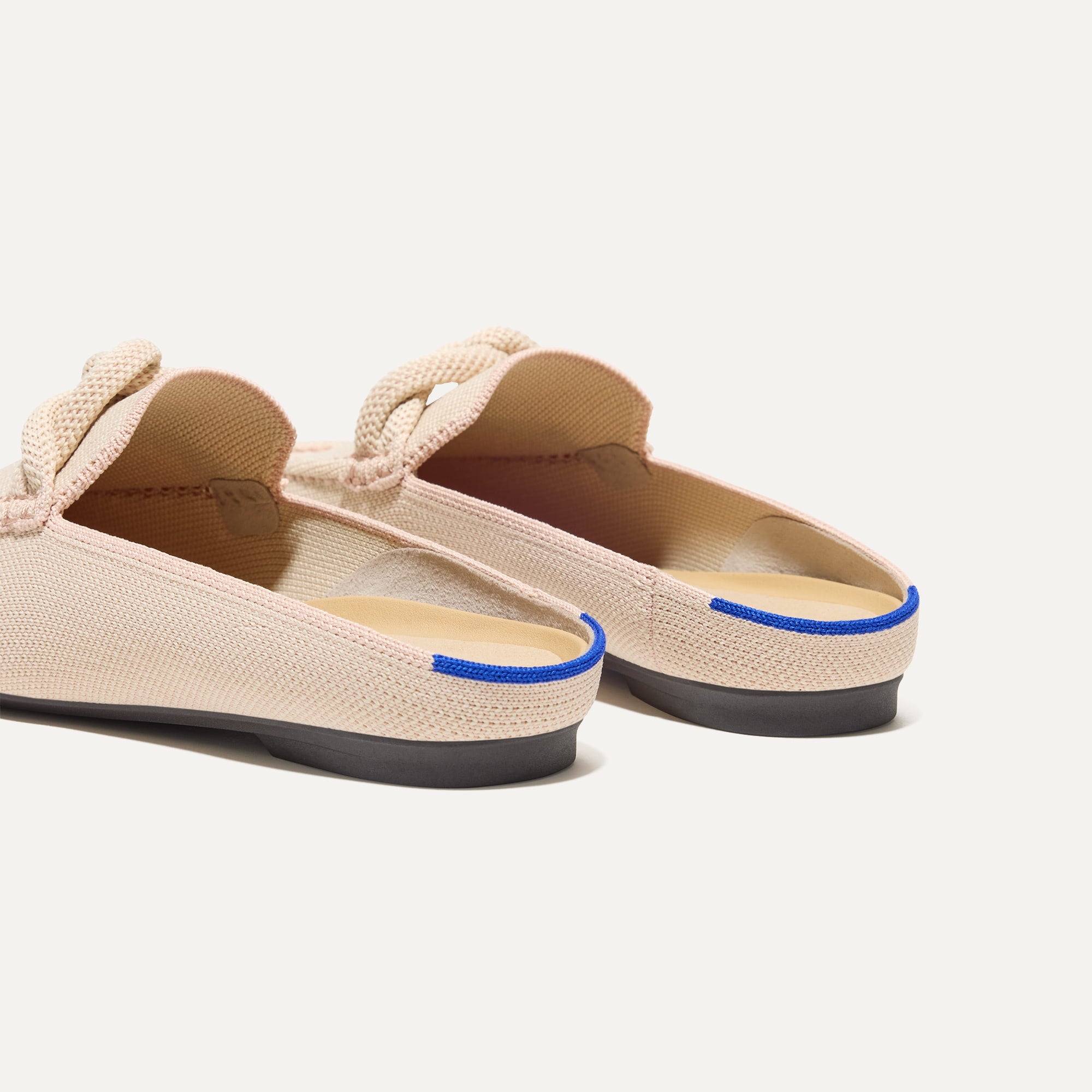Blush Pink Loafer Mules for Women - Comfortable Slip-On Shoes for Casual Wear, Office & Travel - Soft Leather Loafers with Cushioned Insole