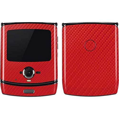 Motorola RAZR Phone Skin - Red Carbon Fiber for Stylish Protection