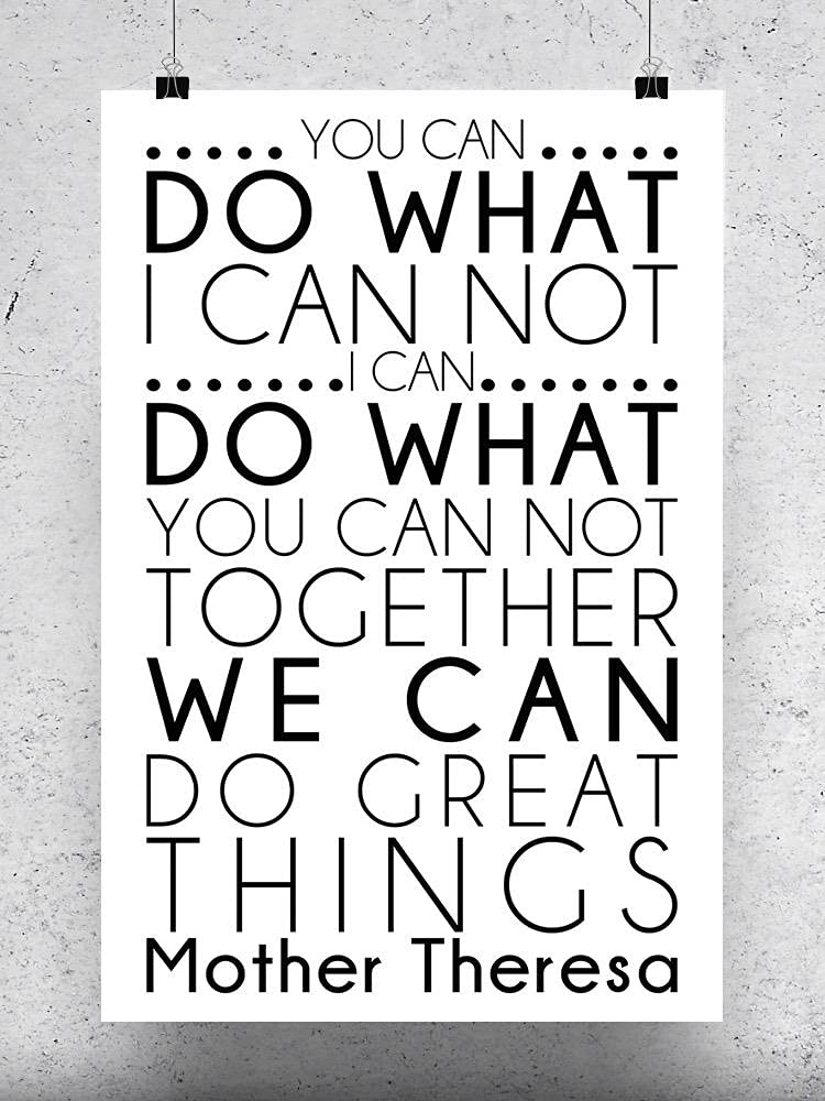 Together We Can Do Great Things Motivational Poster - Inspirational Wall Art for Office, Classroom & Home Decor - Perfect for Encouragement & Teamwork
