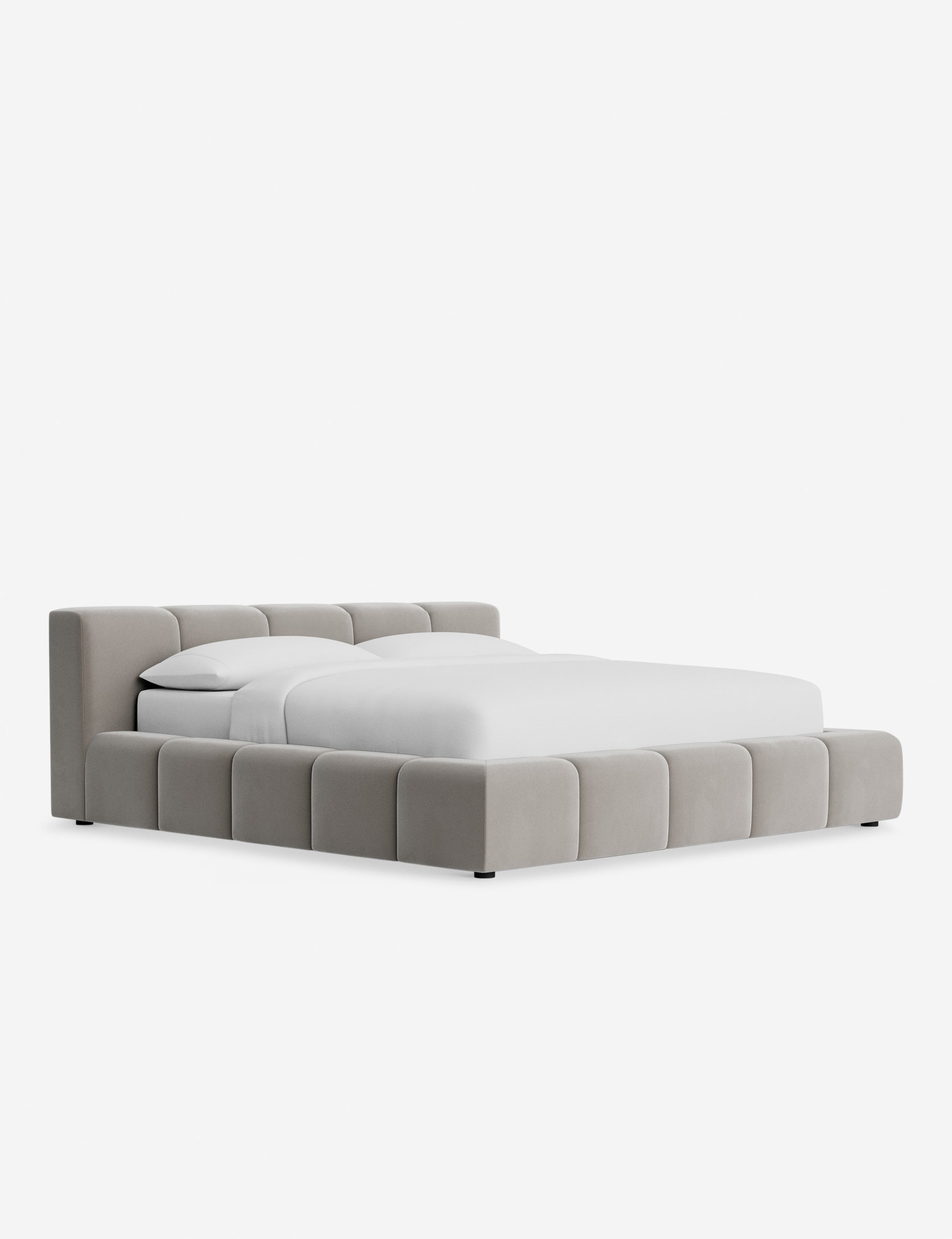 Cambry Platform Bed Frame - Modern Minimalist Wooden Bed with Headboard - Perfect for Bedroom, Guest Room & Small Spaces