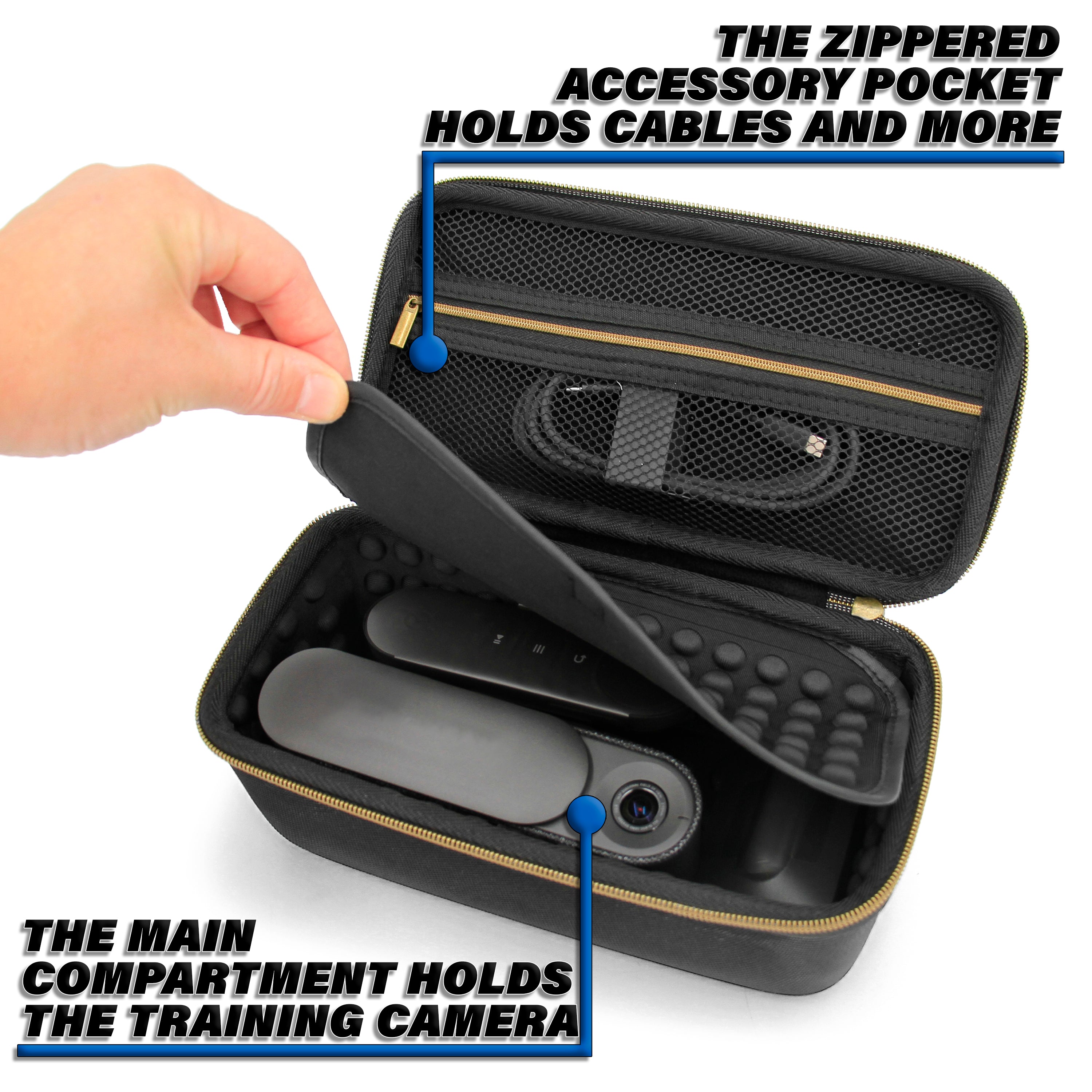 CASEMATIX Travel Case for Peloton Guide Camera & Accessories - Protective Storage for Smart Trainer, Cables, Remote & Mount - Perfect for Gym, Home Workouts & Travel