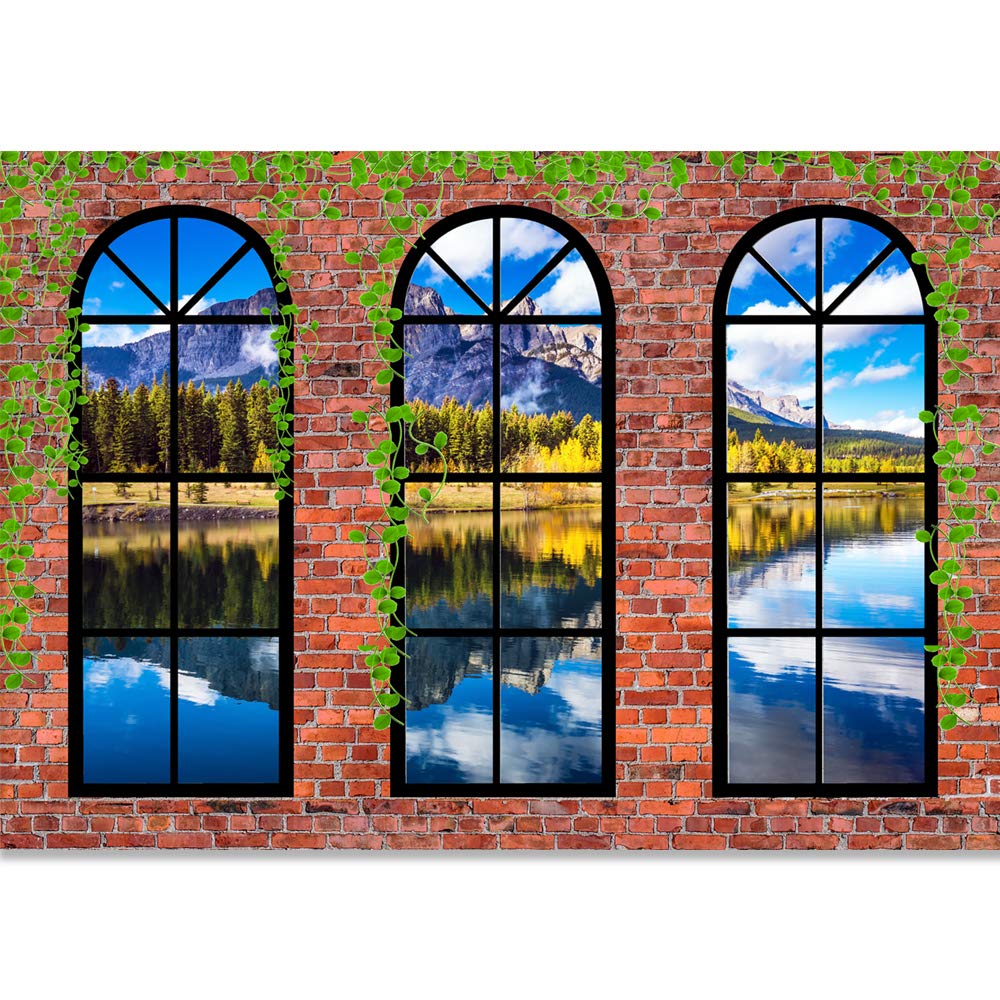 French Window Design Removable Wallpaper - Peel and Stick Wall Murals for Bedroom Decor (66x96 inches) - Perfect for Home Renovation, Nursery, Living Room & Office Spaces