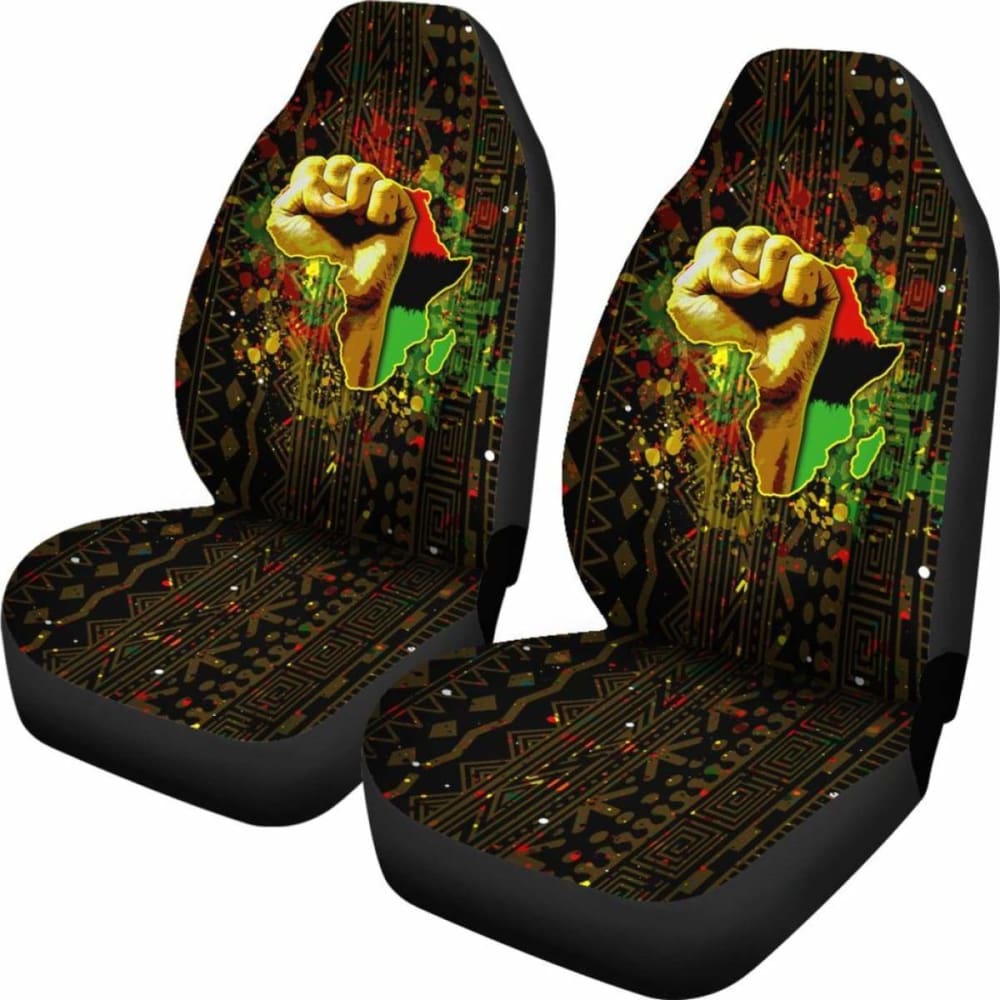 Premium African Black Power Car Seat Covers - Durable & Stylish Auto Accessories for Cars, Trucks & SUVs - Perfect for Road Trips, Daily Commutes & Custom Car Interiors