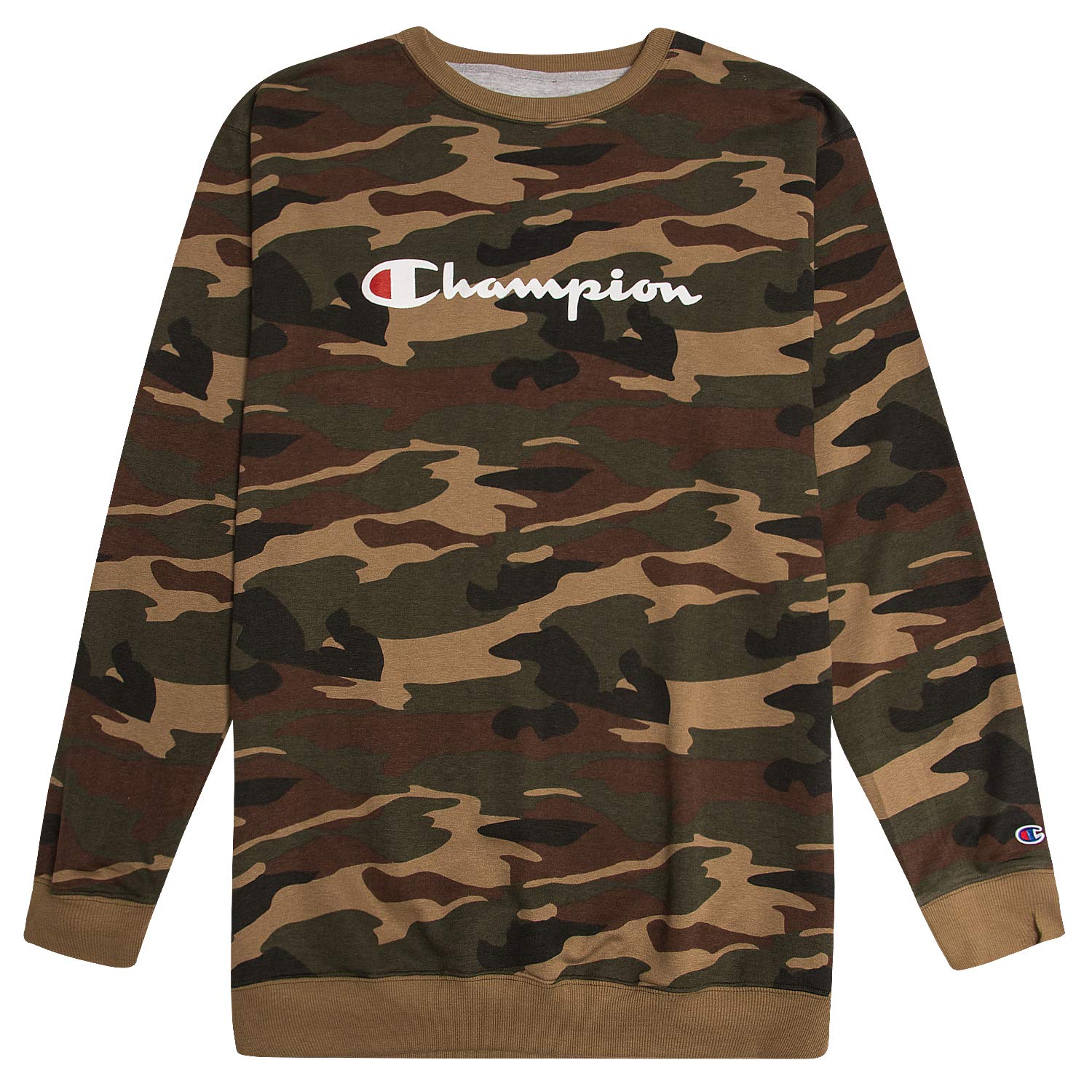Champion Big and Tall Men's Cotton Crewneck Sweatshirt - Soft Casual Pullover Hoodie for Plus Size Comfort | Perfect for Lounge Wear, Workout & Everyday Outfits