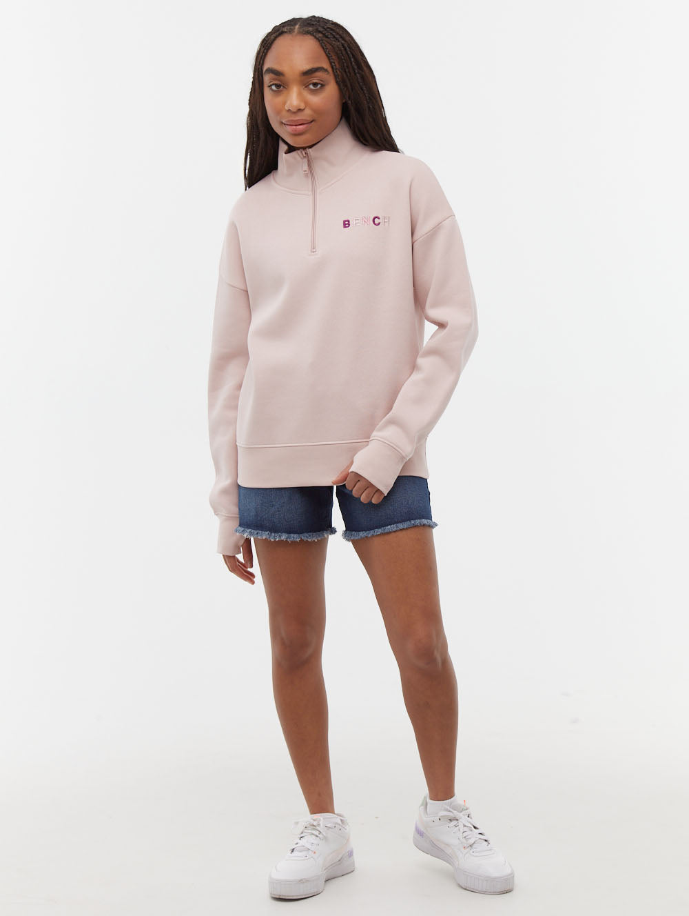 Huntley Quarter Zip Funnel Neck Sweatshirt for Men - Comfortable Pullover Fleece Hoodie for Outdoor Activities, Hiking & Casual Wear