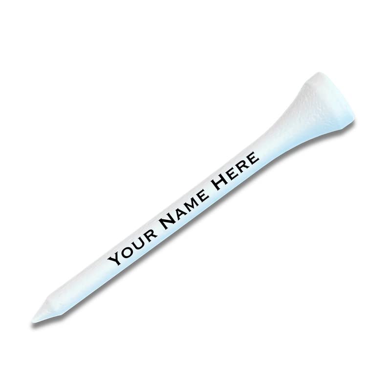Custom Golf Tees Personalized with Name & Color - Bulk Golf Tee Sets of 50/100/200 - Unique Golf Gifts for Men & Women - Perfect for Tournaments, Practice & Golf Enthusiasts