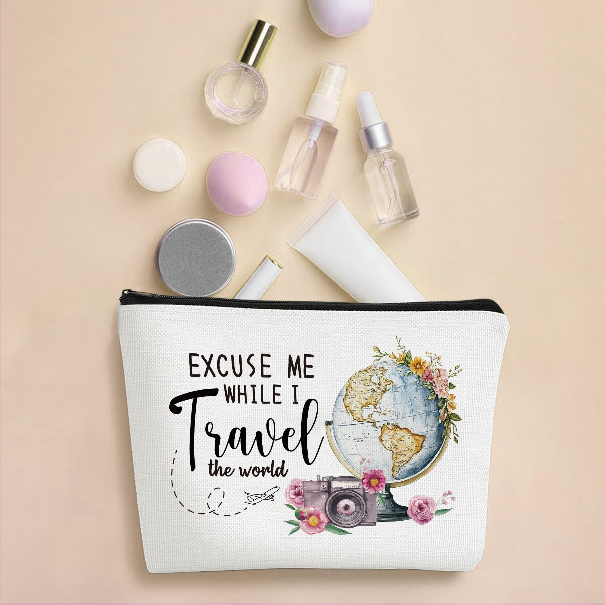 Stylish Travel Cosmetic Bags for Women - Perfect Makeup Organizer for Trips, Best Gift Idea for Travel Lovers & Girls Getaways - Ideal for Vacations, Business Trips & Weekend Adventures