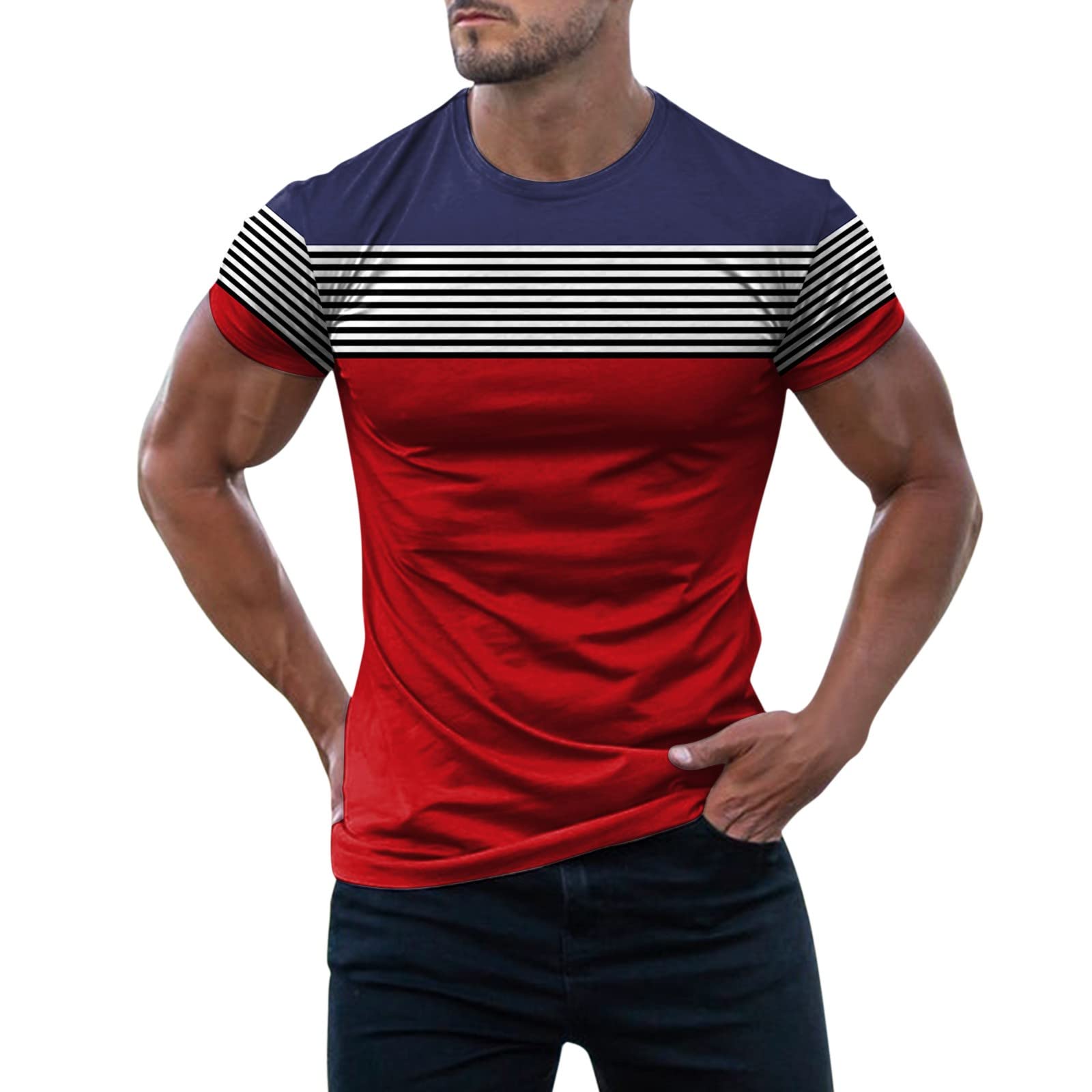 Men's Relaxed Fit Short Sleeve T-Shirt - Comfortable Casual Shirt for Everyday Wear - Perfect for Work, Gym & Weekend Outings