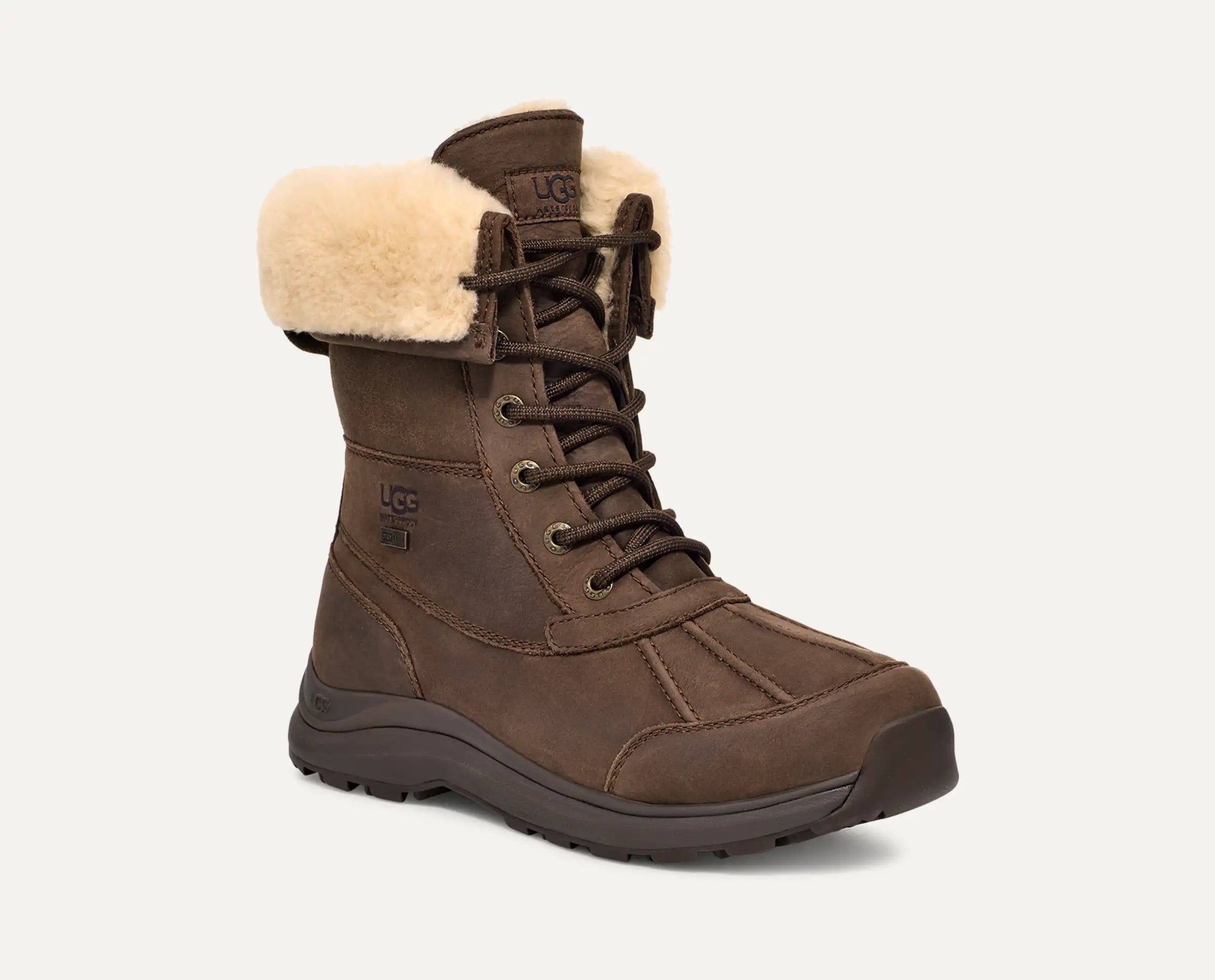 UGG Adirondack III Distressed Boots for Women - Waterproof Winter Snow Boots with Shearling Lining - Perfect for Cold Weather, Hiking & Outdoor Activities