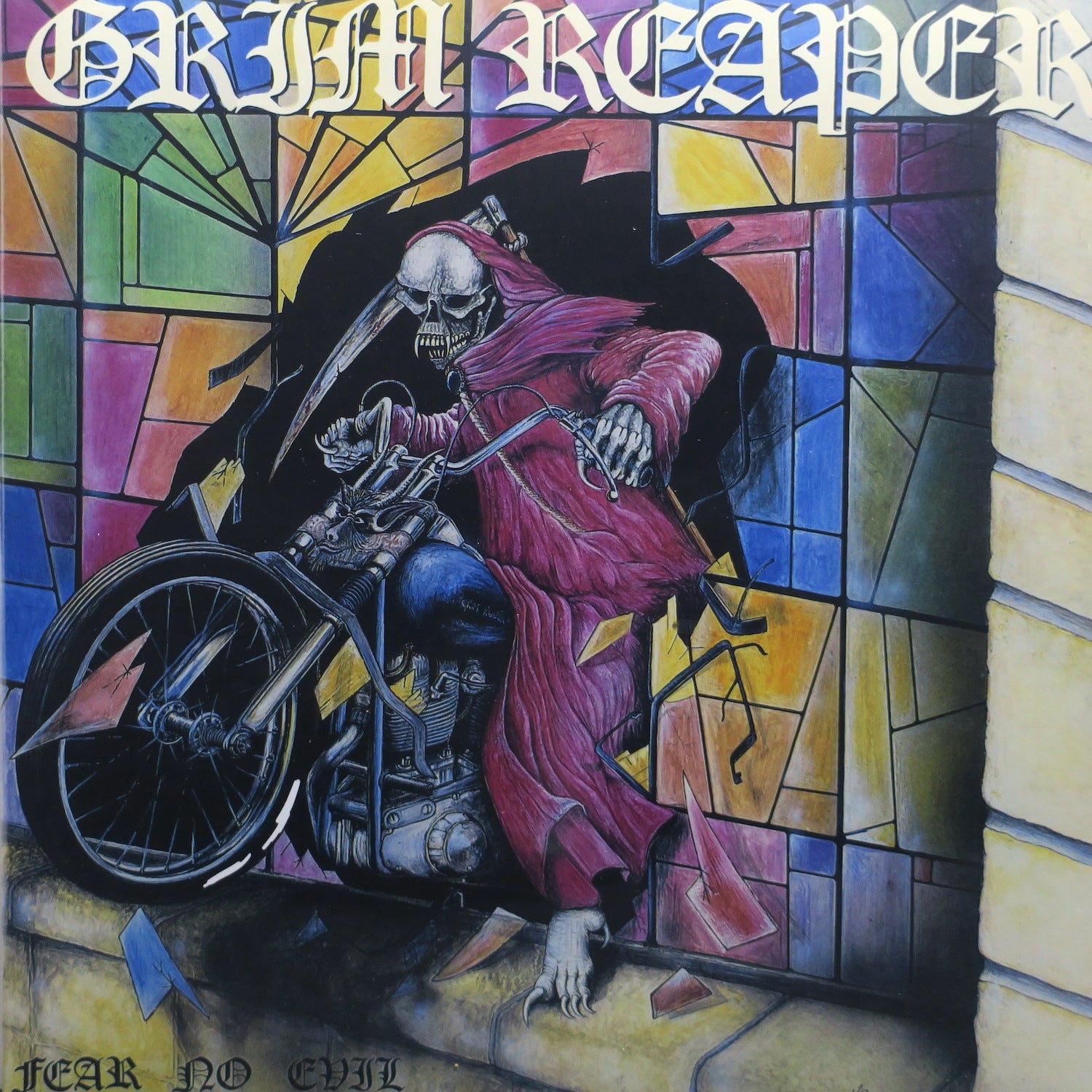GRIM REAPER 'Fear No Evil' CLEAR Vinyl LP (1985 Metal Album) - Limited Edition Collectible Record for Metal Music Enthusiasts & Vinyl Collectors - Perfect for Home Listening, Music Collections & Gift Giving