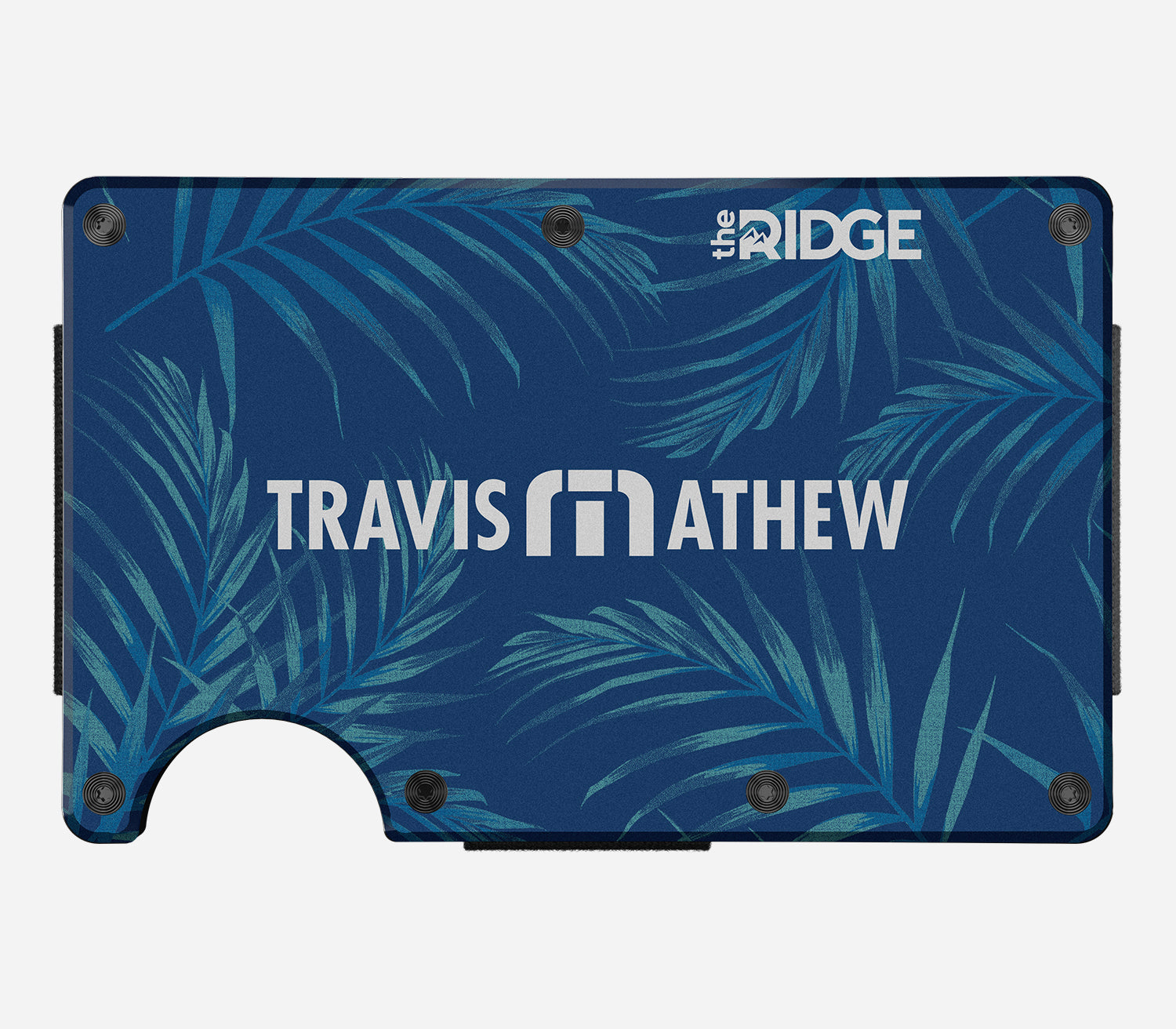 Ridge Wallet for Men - Slim Minimalist RFID Blocking Front Pocket Wallet | TravisMathew Floral Design | Perfect for Everyday Carry, Travel & Gifts