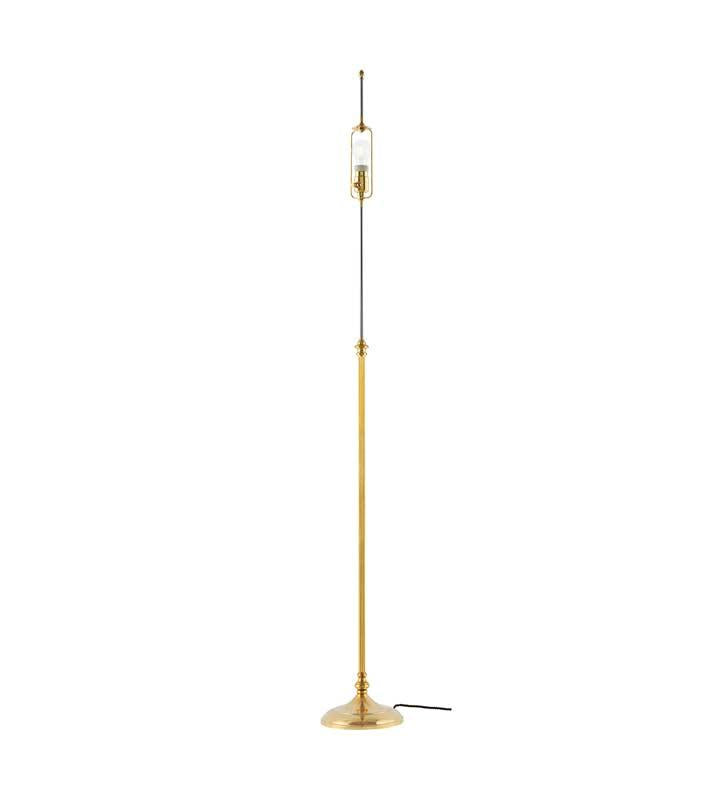 Brass Lamp Base Without Shade - Vintage Edfelt Style for Table, Floor, or Desk Lighting - Perfect for Living Room, Bedroom, or Office Decor