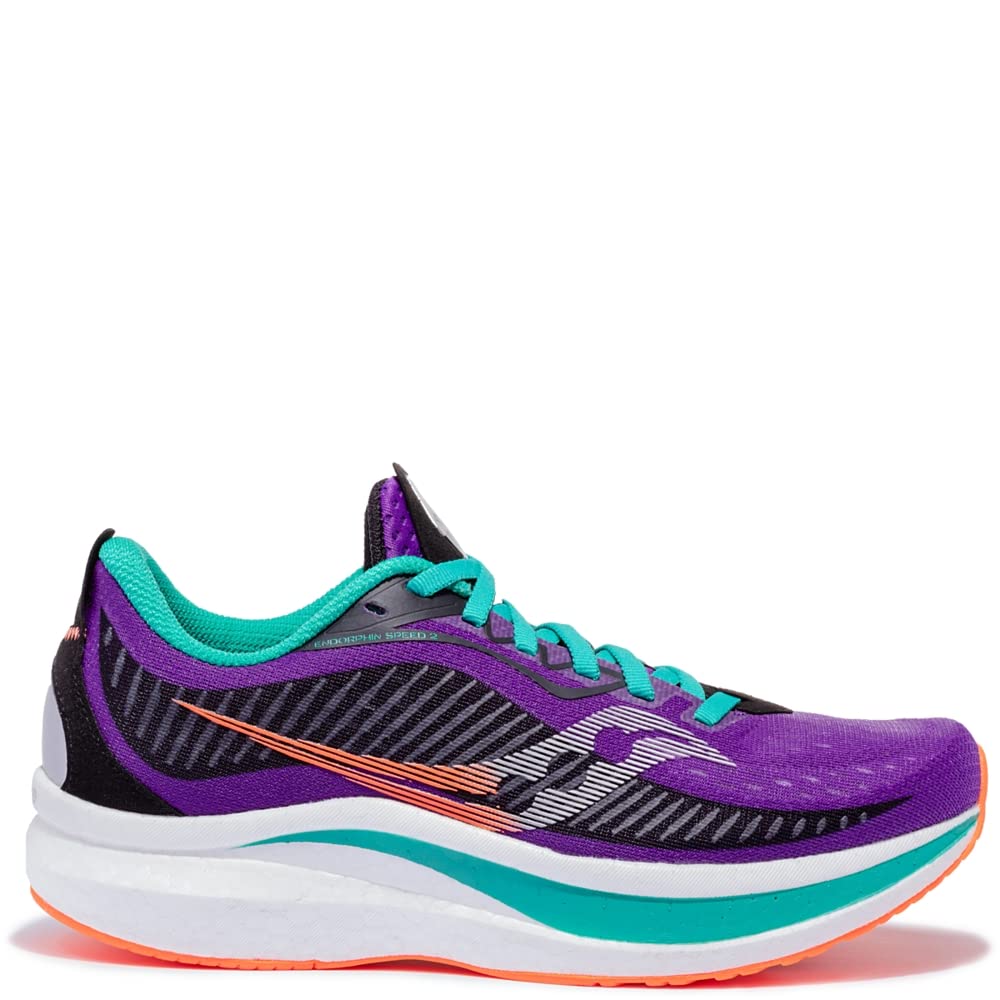 Saucony Women's Endorphin Speed 2 Running Shoes - Lightweight Cushioned Road Running Sneakers for Women | Perfect for Marathon Training, Long Distance Running & Daily Workouts