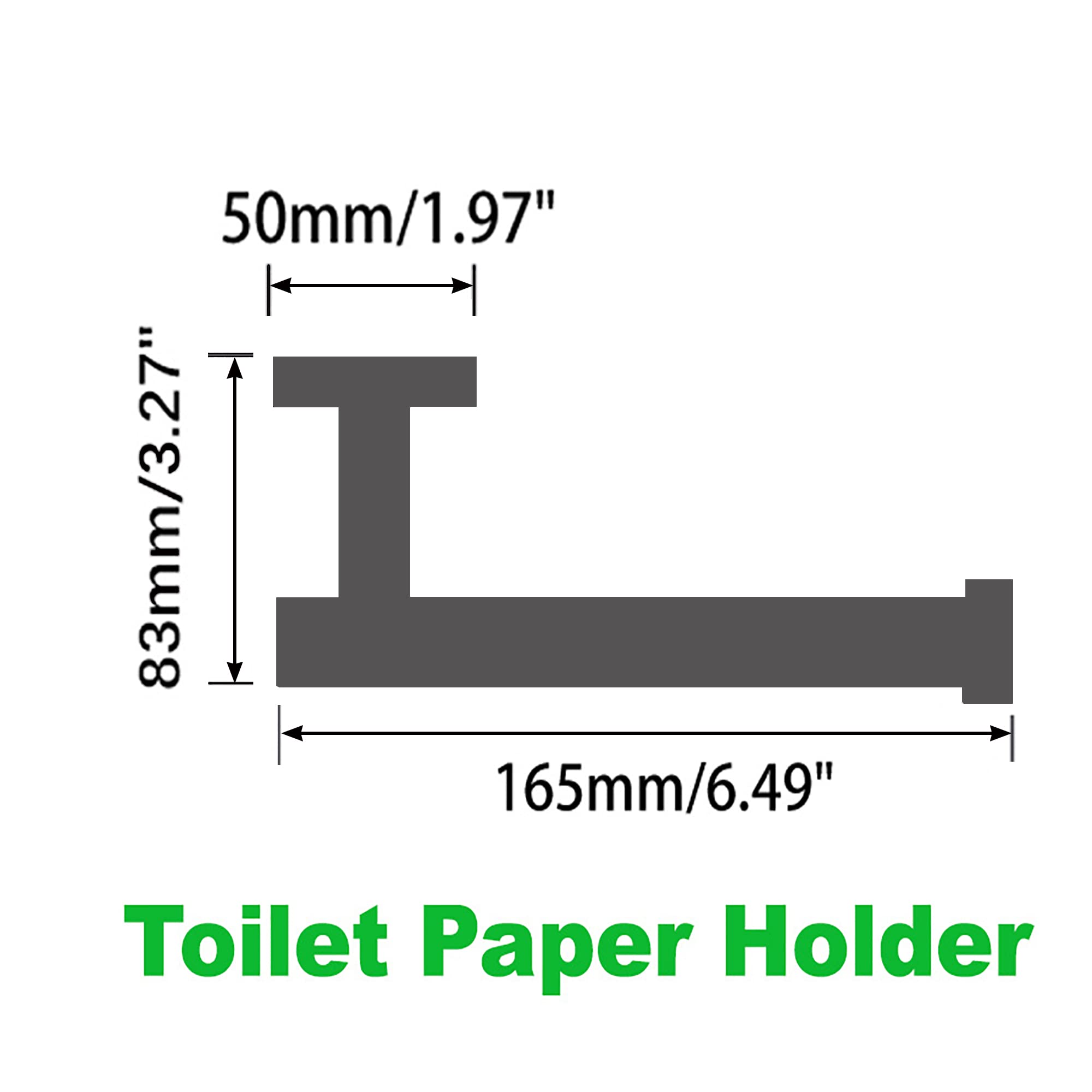 Stainless Steel Toilet Paper Holder Wall Mount - 304 Chrome Bathroom Tissue Roll Holder with Paper Towel Holder & 2 Clear Hooks for Toilet, Bathroom, Kitchen - Durable & Rustproof Bathroom Accessory Set for Home Decor & Organization
