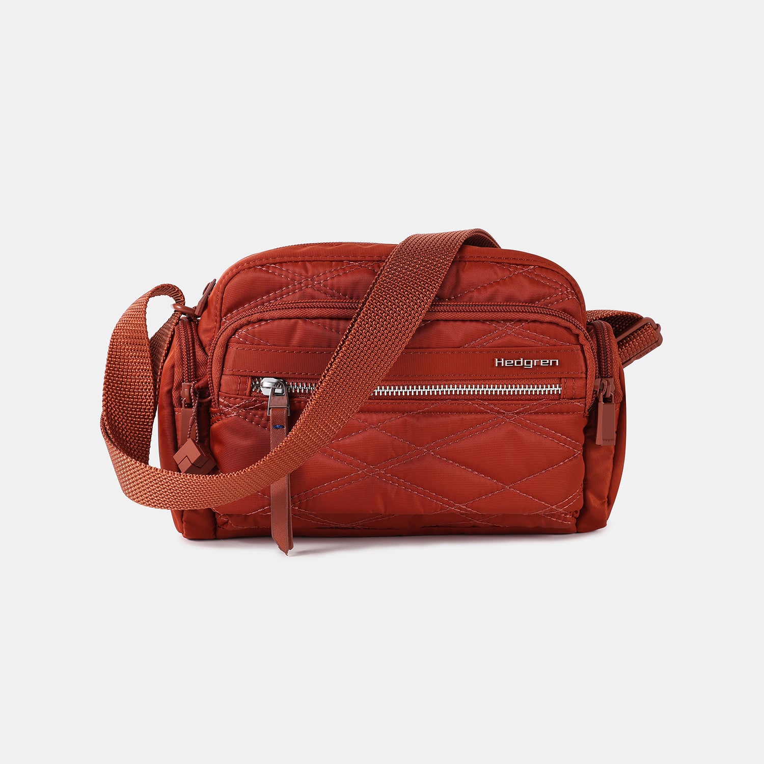 Hedgren Emily RFID Blocking Multi Pocket Crossbody Bag in Red - Secure & Stylish for Travel, Work, and Everyday Use