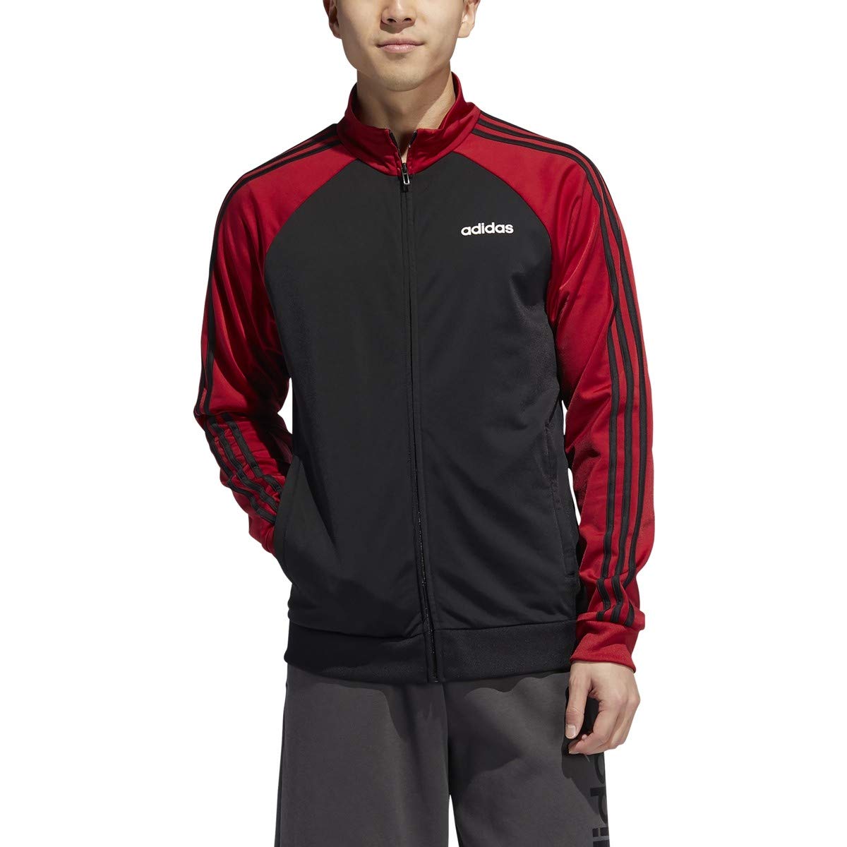 adidas Men's Essentials 3-Stripes Track Jacket - Lightweight Running & Training Jacket for Gym, Jogging & Casual Wear
