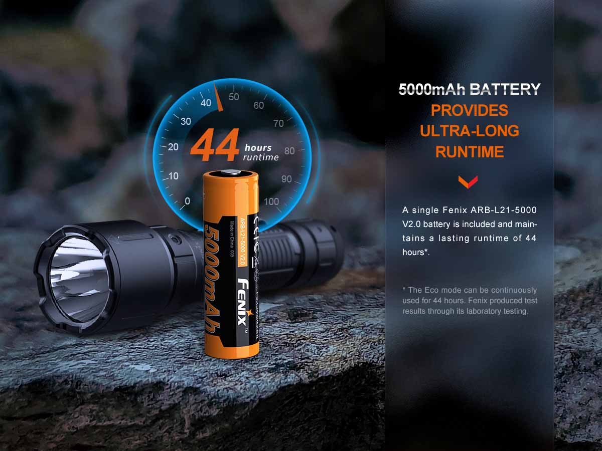 Fenix WF26R Rechargeable LED Flashlight - Custom Engraving Option, 1000 Lumens, Waterproof Tactical Light for Camping, Hiking & Emergency Use