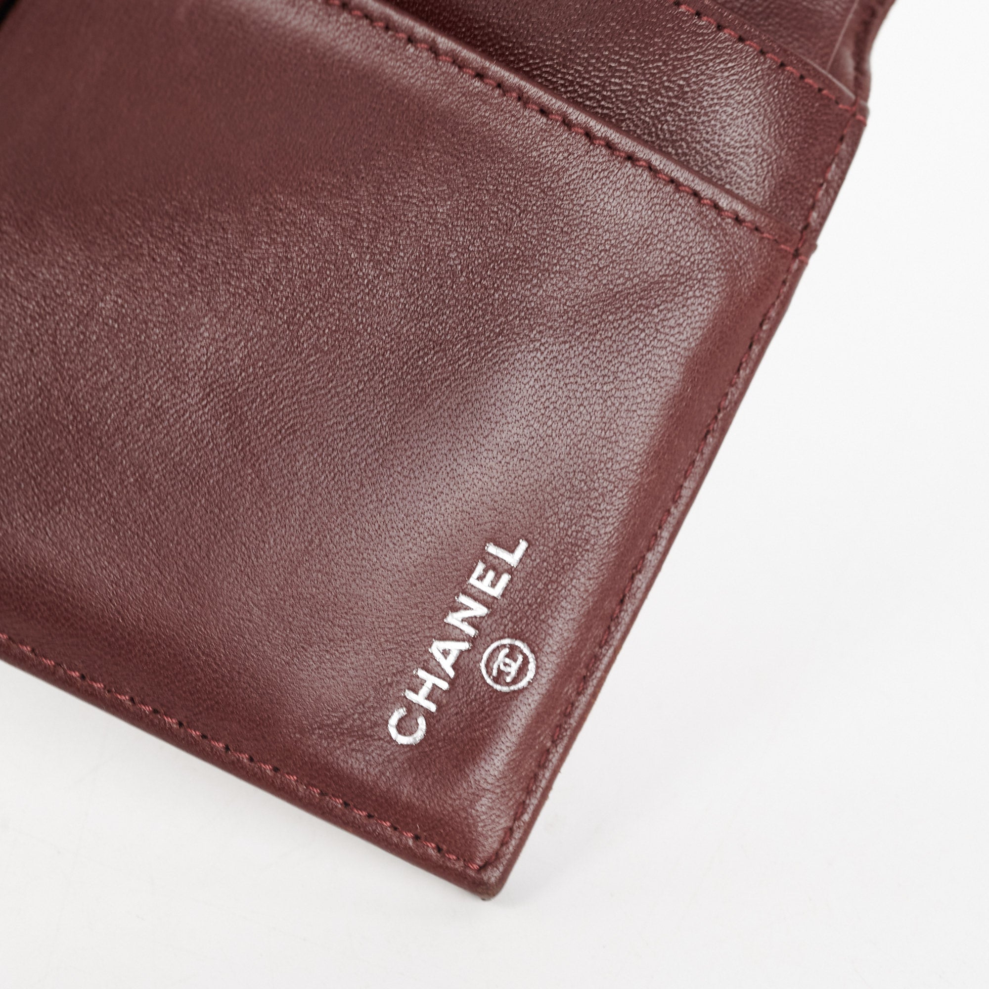 Chanel Long Quilted Patent Leather Burgundy Wallet for Women | Luxury Designer Card Holder & Money Organizer | Perfect for Everyday Use, Travel, and Gifting