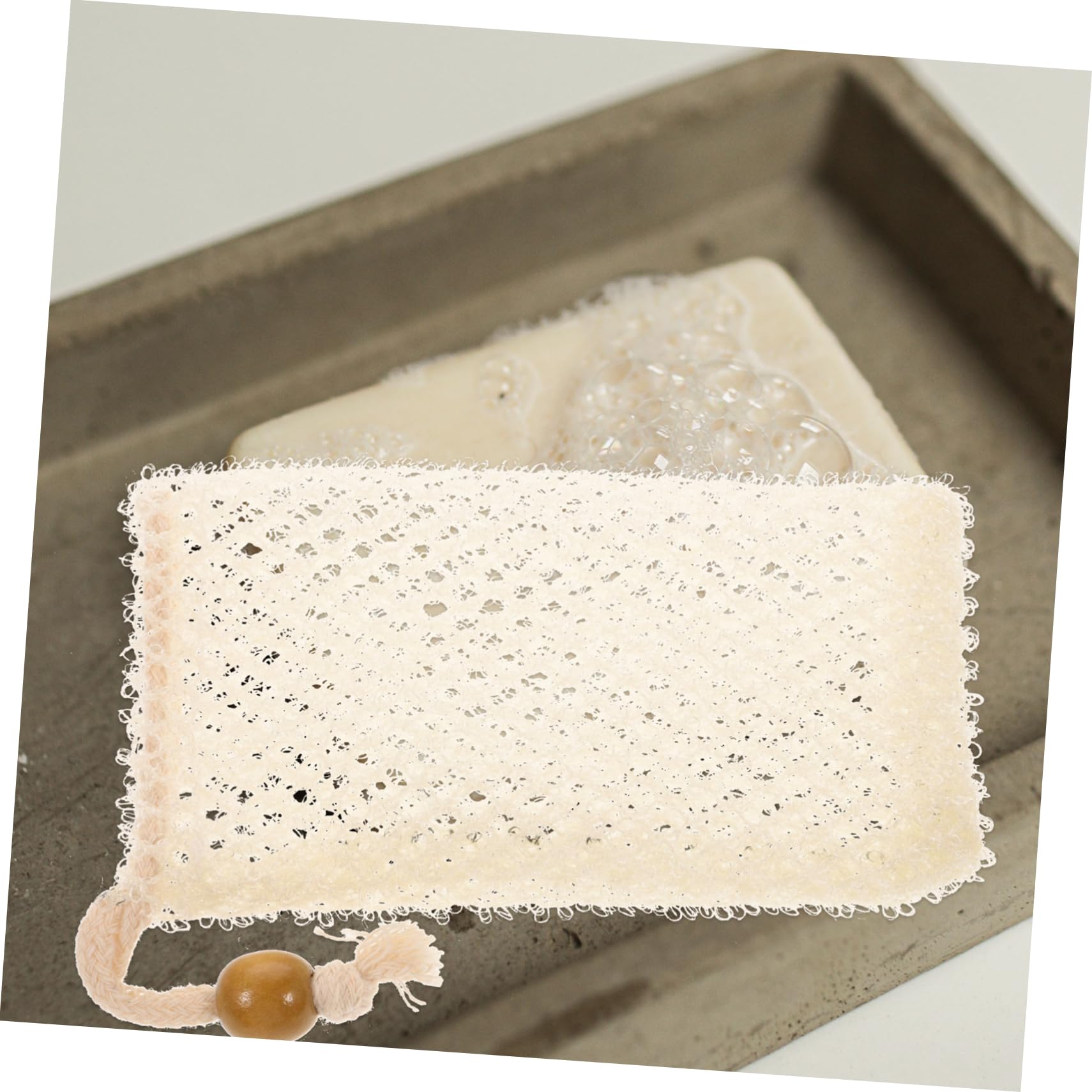 Exfoliating Soap Saver Pouch - Soft Soap Bubble Bag with Drawstring for Body & Facial Cleansing | Bath & Shower Scrubber | Perfect for Sensitive Skin & Eco-Friendly Soap Usage