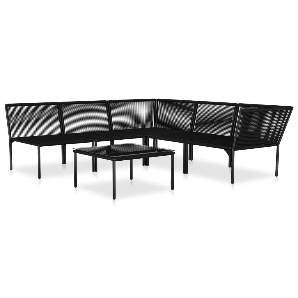 6-Piece Outdoor Patio Furniture Set - Steel Frame Conversation Sofa Lounge with Cushions & Coffee Table - Perfect for Backyard, Porch, Garden, Poolside & Balcony Relaxation