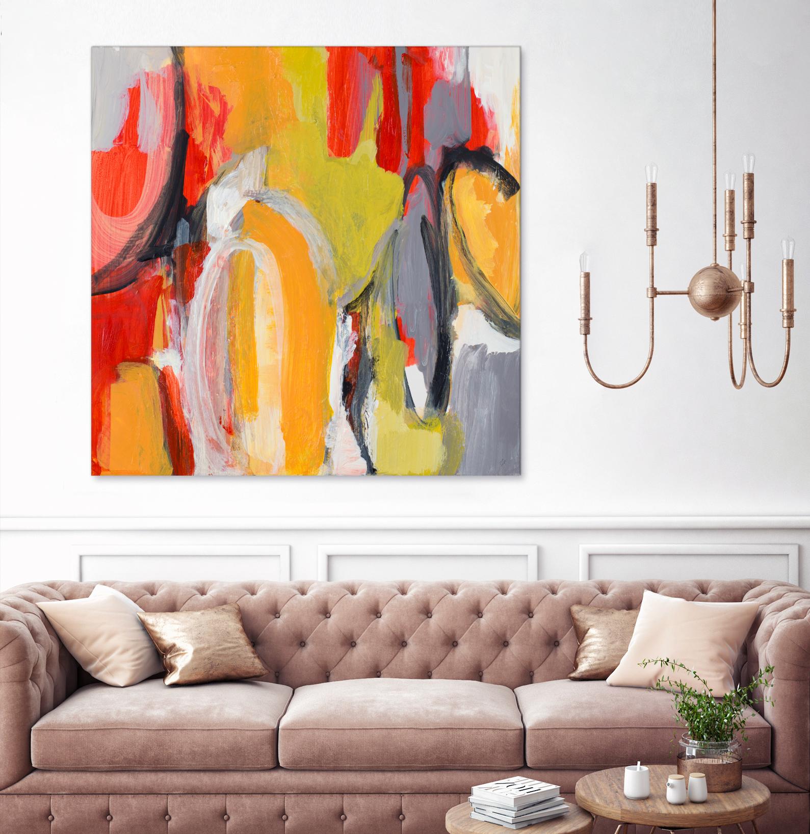 City Symphony I - Modern Urban Wall Art Print for Home & Office Decor | Perfect for Living Room, Bedroom, or Workspace Aesthetic