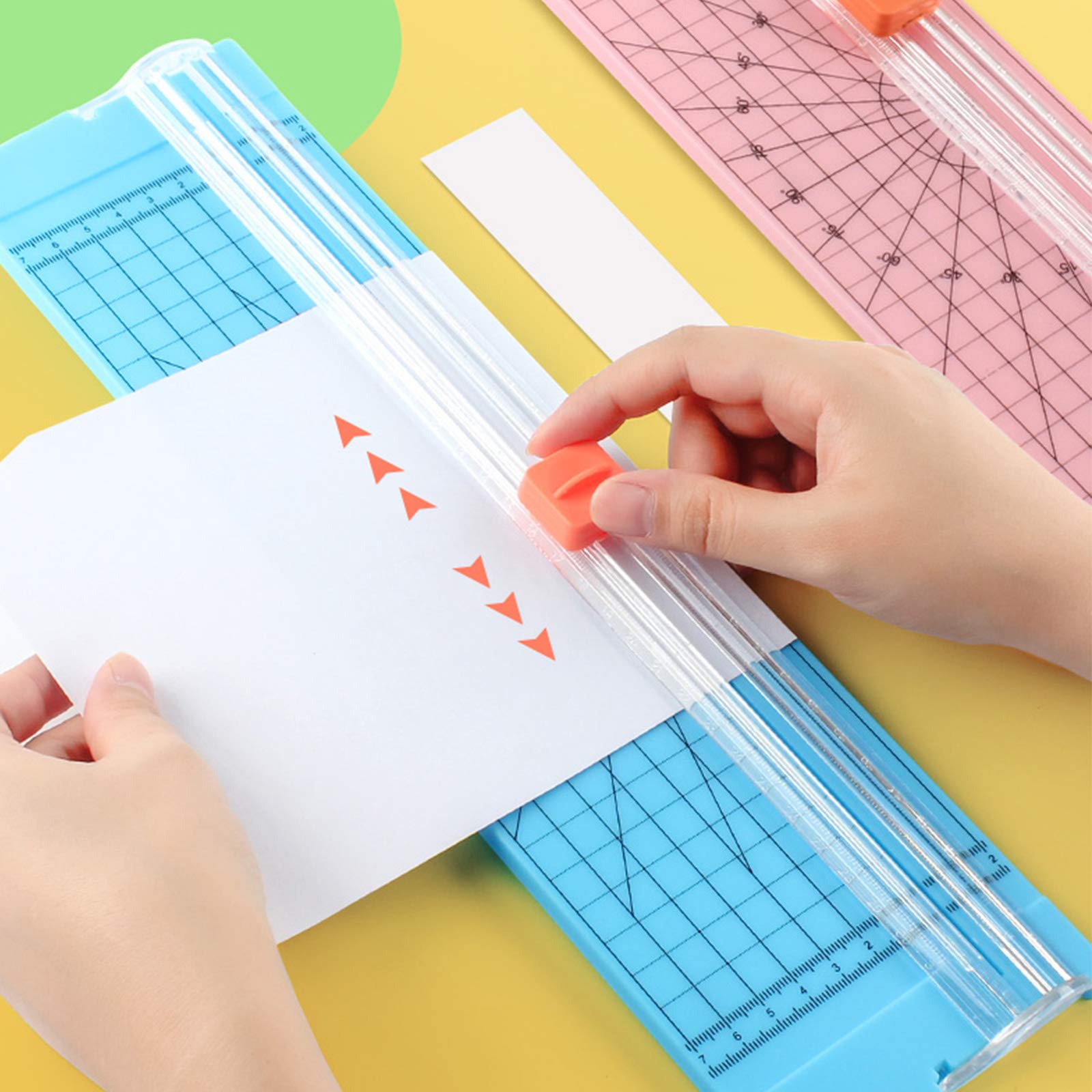 6-Pack Paper Cutter Replacement Blades - Sharp Trimmer Blades for A4 Paper, Cardstock & Photos - Automatic Safety Lock Design - Perfect for Office, Crafting & Scrapbooking Projects