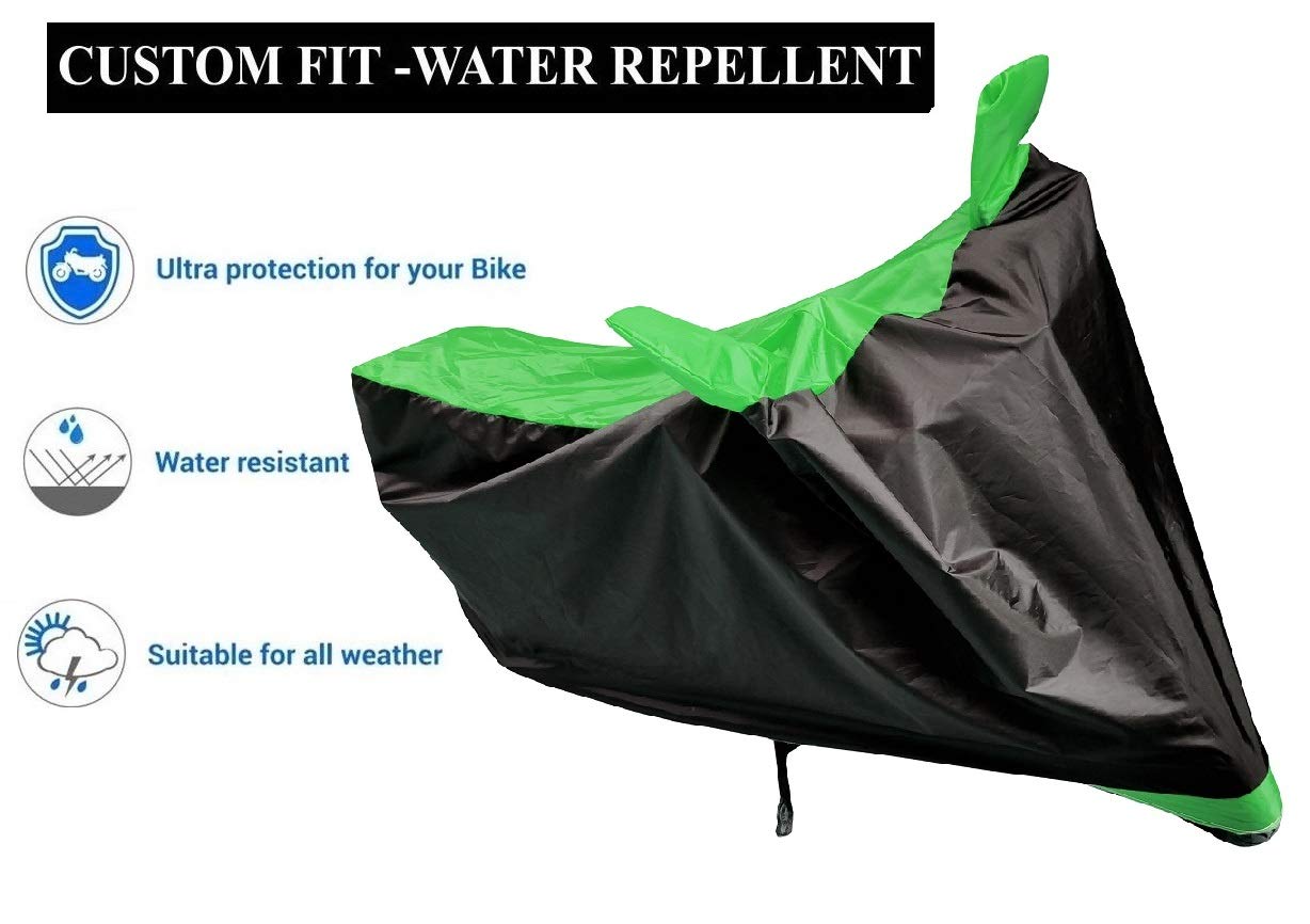 Waterproof Yamaha YZF R15 S Motorcycle Cover - Durable Bike Body Protector for Outdoor & Indoor Use (Black, Green) - Perfect for Garage Storage, Travel & Weather Protection